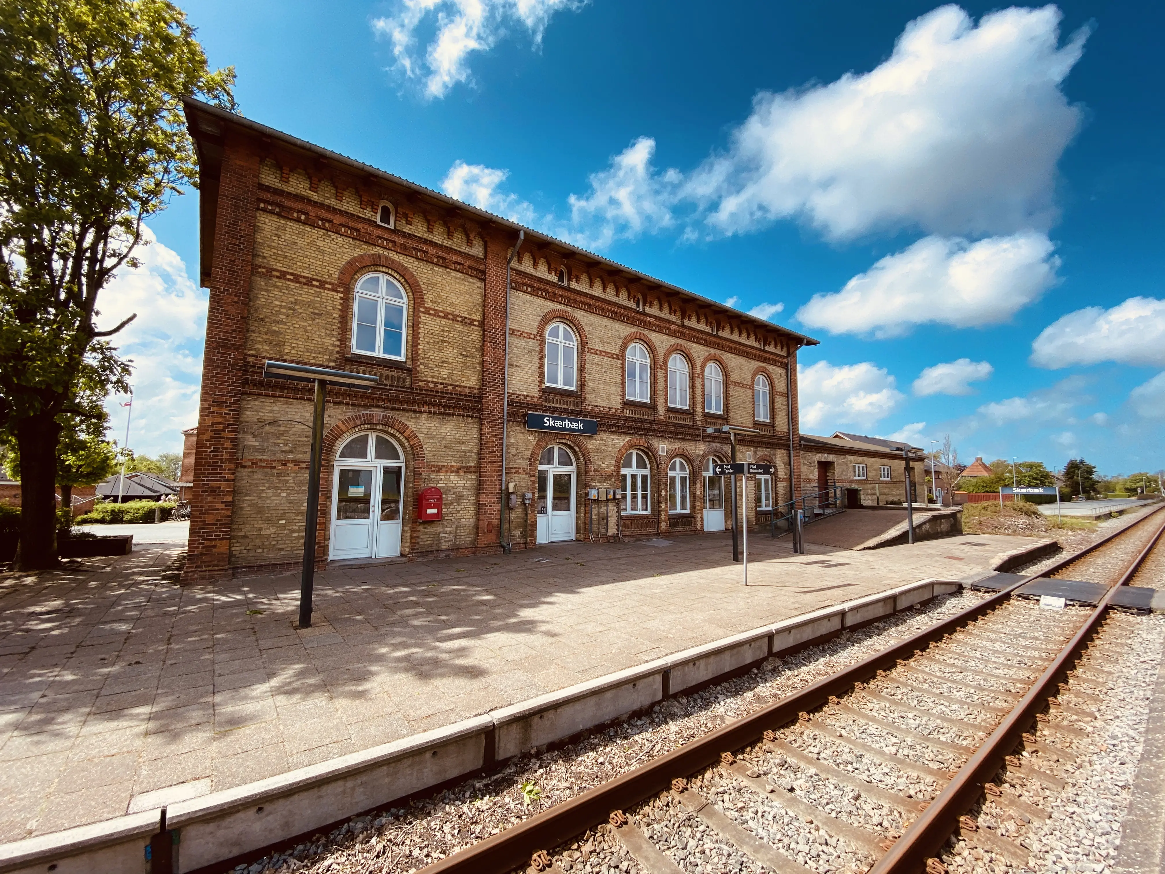 Billede af Skærbæk Station.