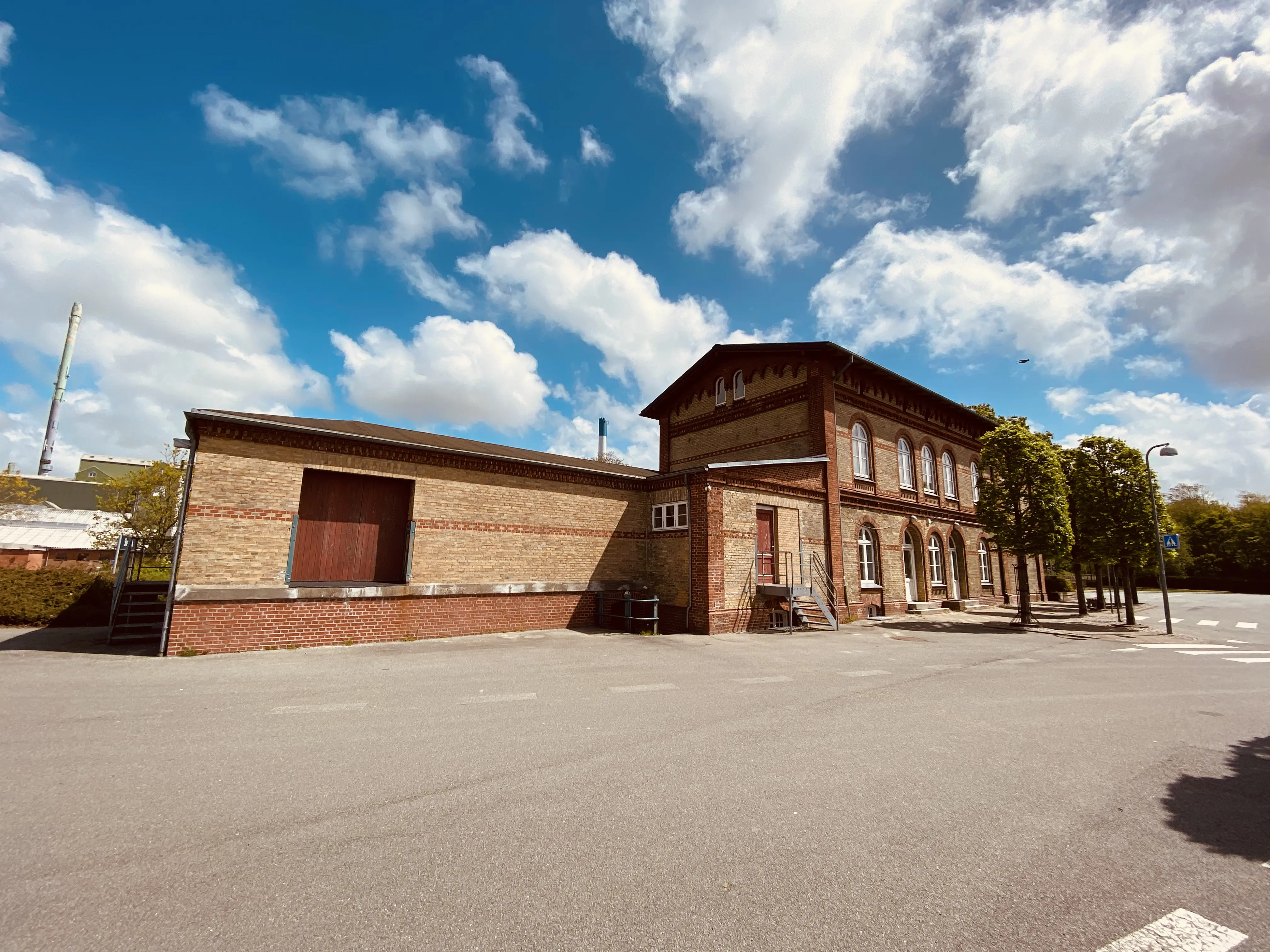 Billede af Skærbæk Stations pakhus.