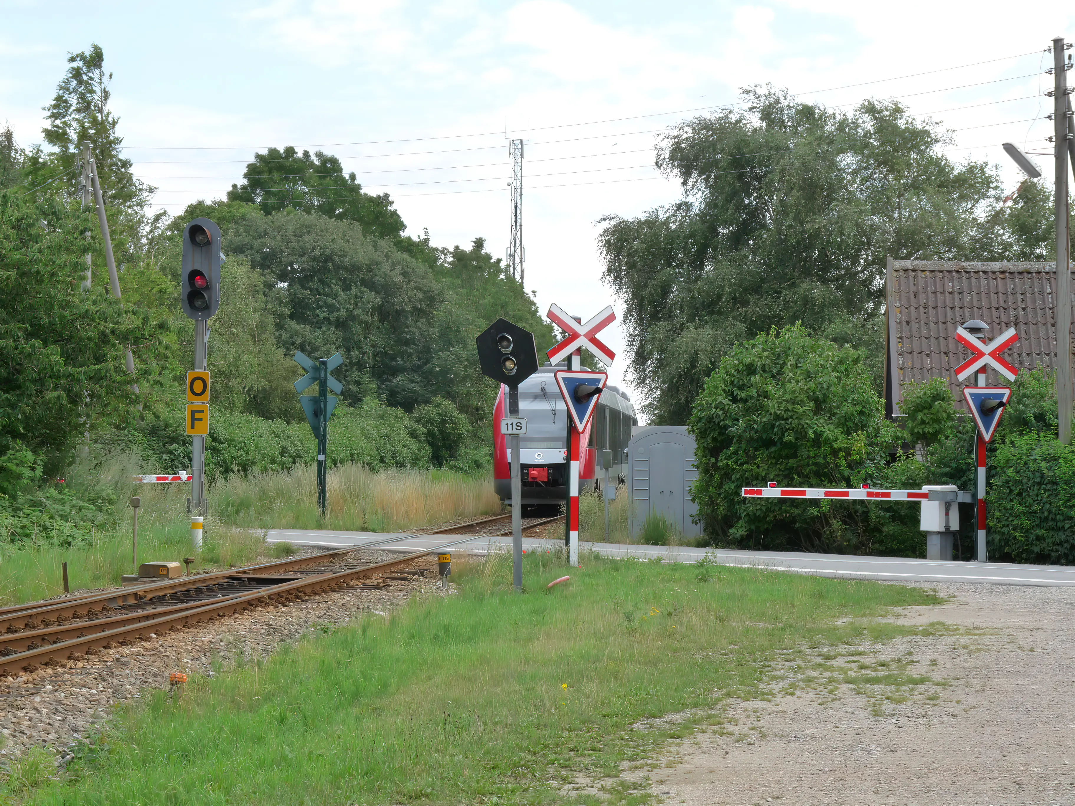 Billede af Havrebjerg Trinbræts ind og udkørsel.