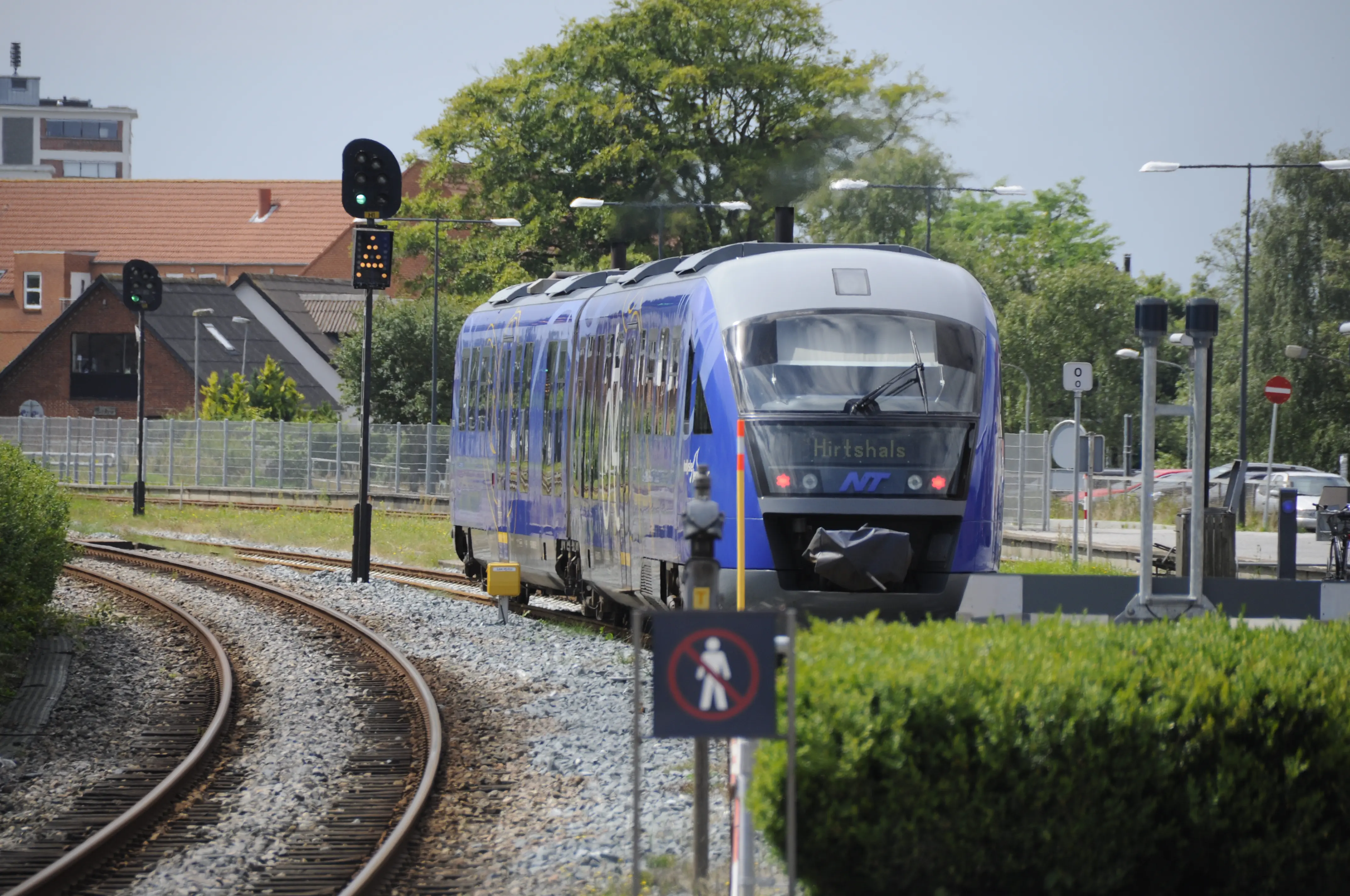 Billede af NJJ DM 507 fotograferet ud for Hjørring Station.