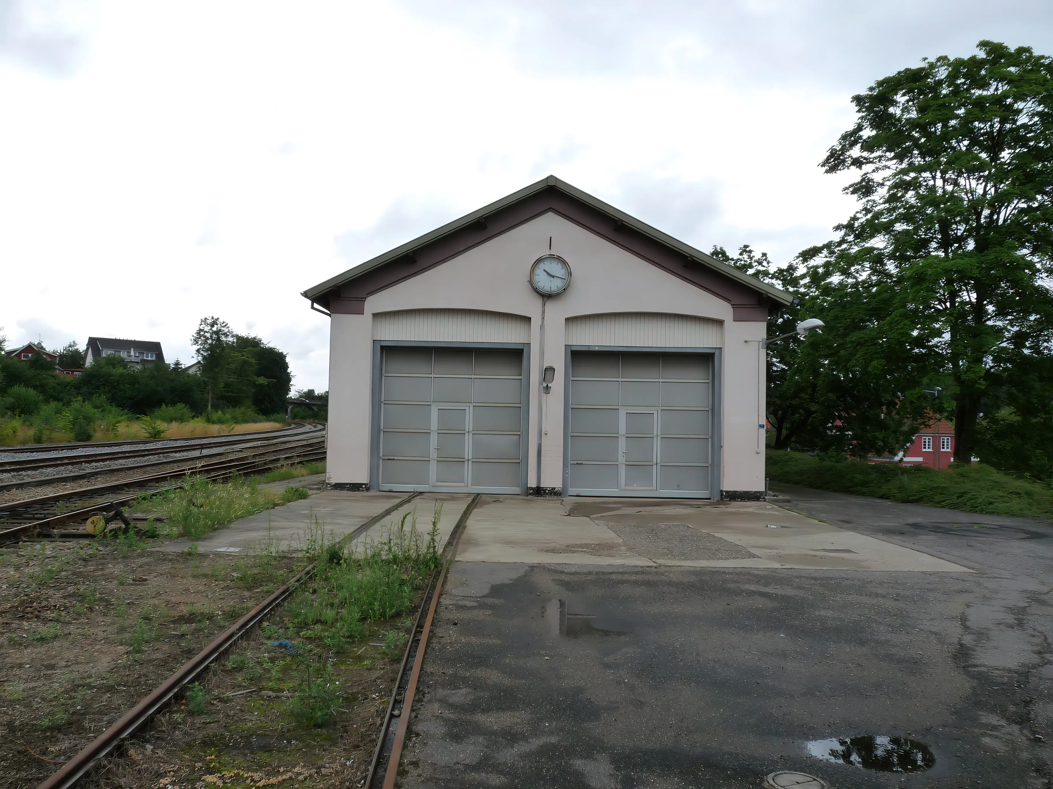Billede af Hobro Stations remise. Billede af Hobro Stations remise.