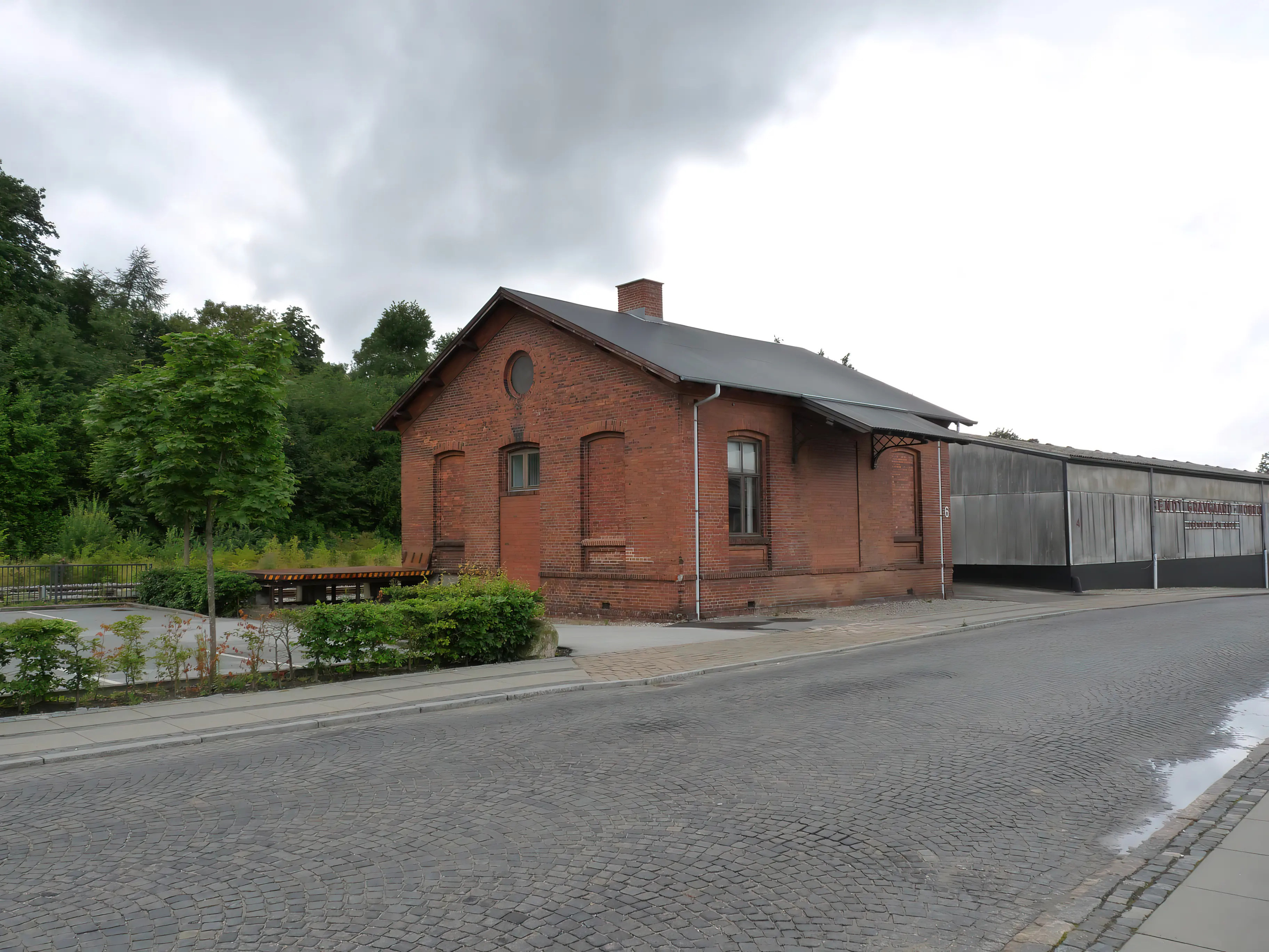 Billede af Hobro Stations pakhus. Billede af Hobro Stations pakhus.