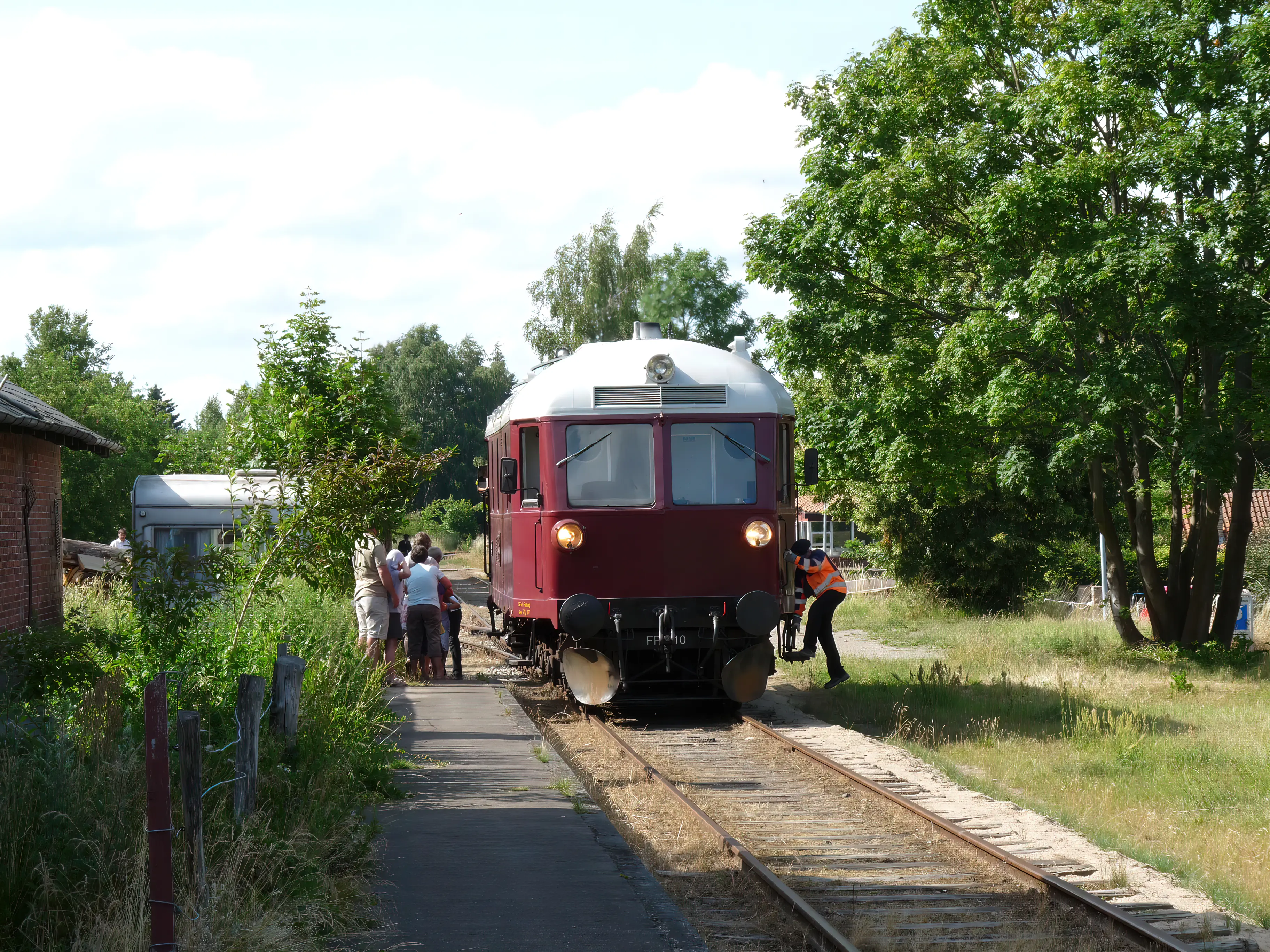 Billede af Korinth Stations sporareal. Billede af Korinth Stations sporareal.