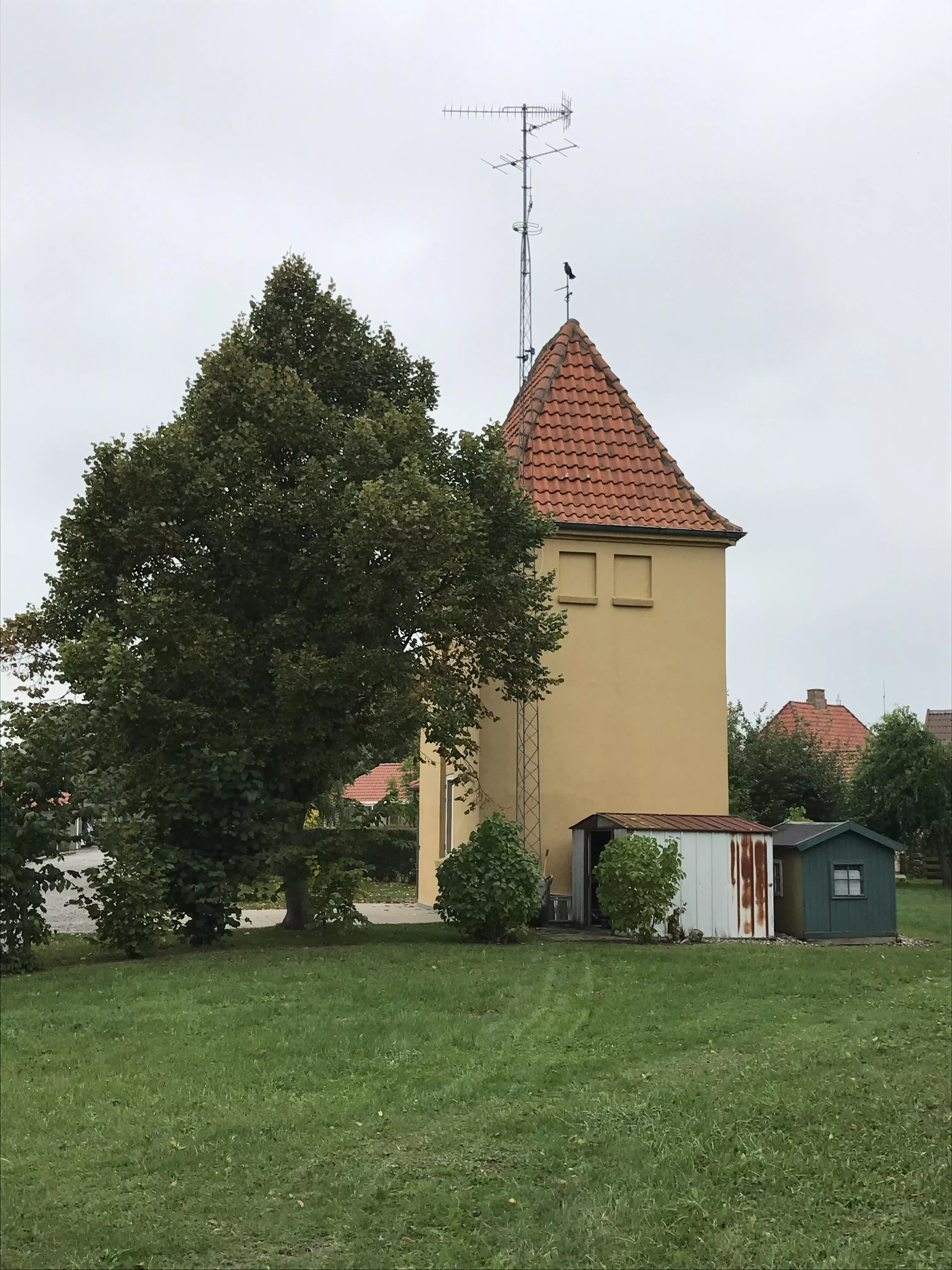 Billede af Kragenæs Stations vandtårn.