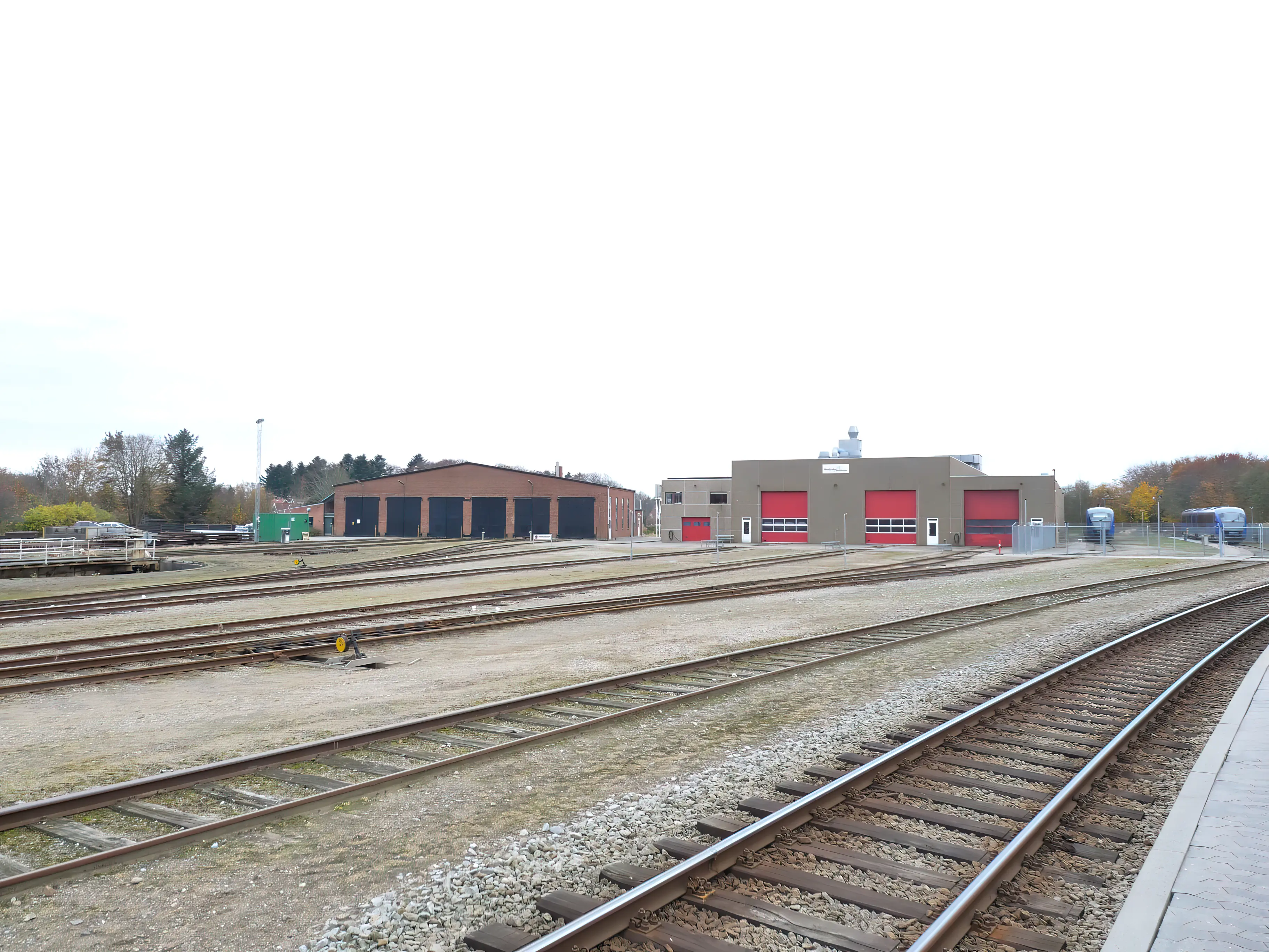 Billede af Hjørring Stations remise. Billede af Hjørring Stations remise.