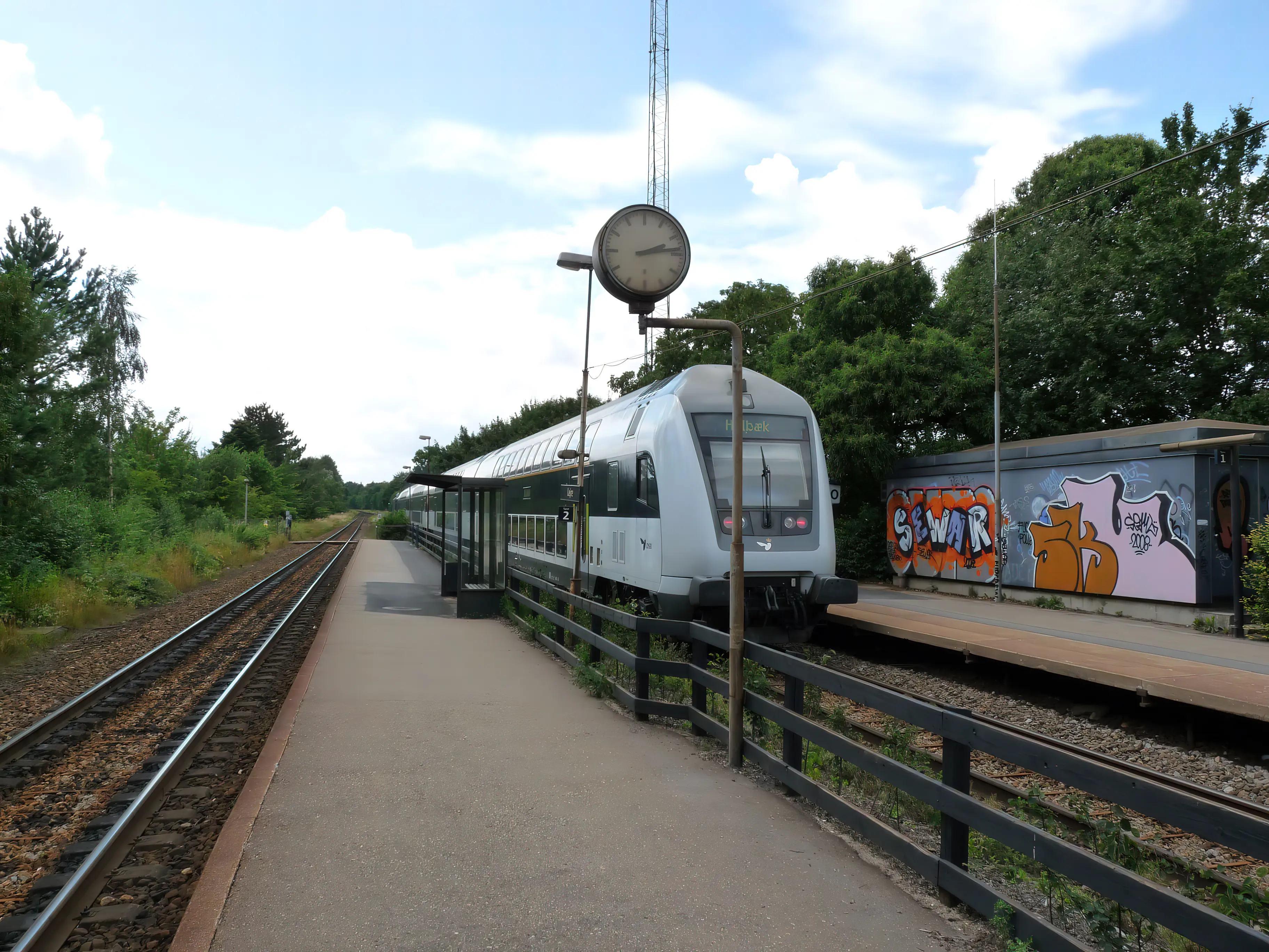 Billede af Lejre Stations sporareal. Billede af Lejre Stations sporareal.