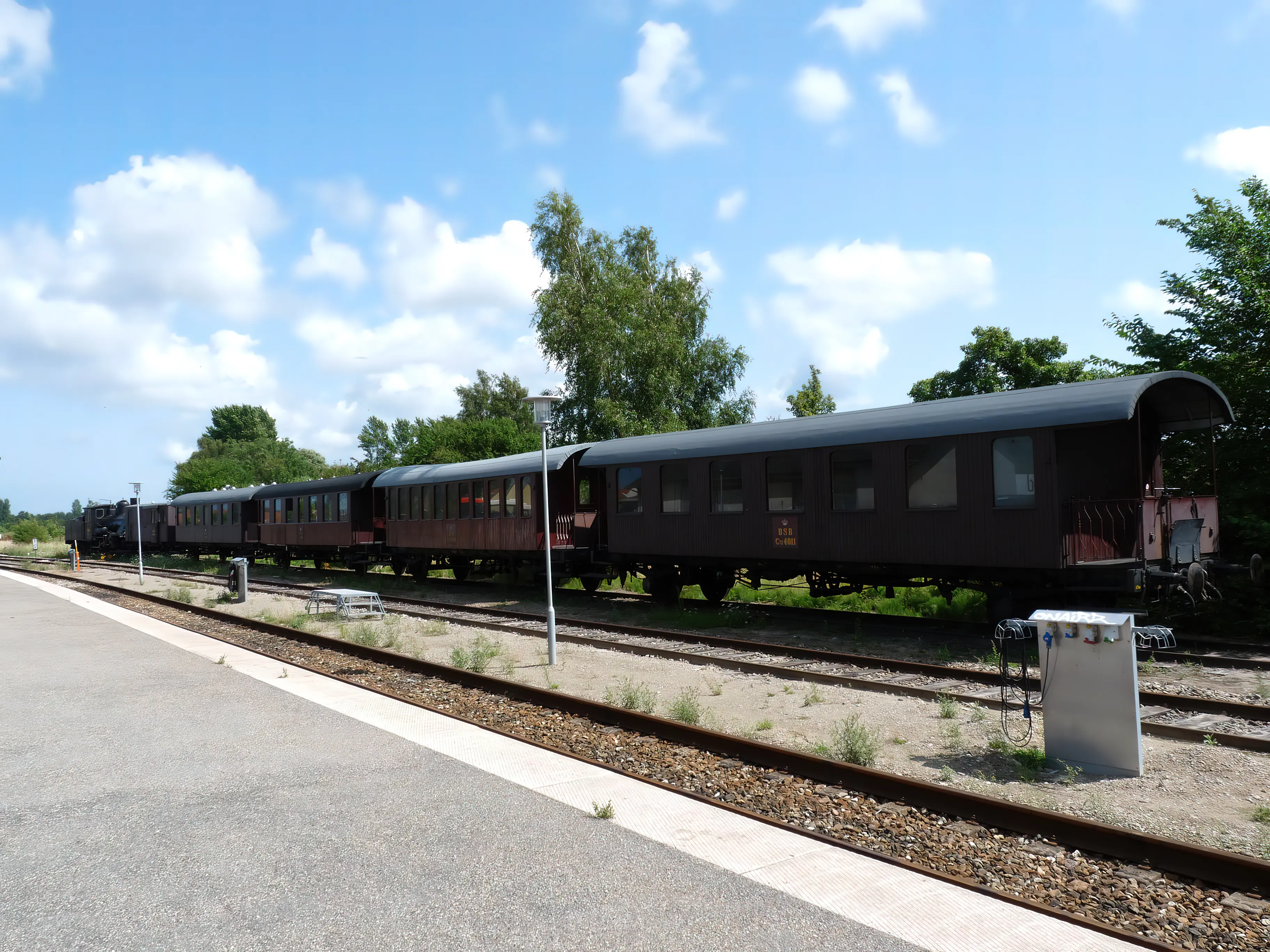 Billede af Nykøbing Sjælland Stations sporareal. Billede af Nykøbing Sjælland Stations sporareal.