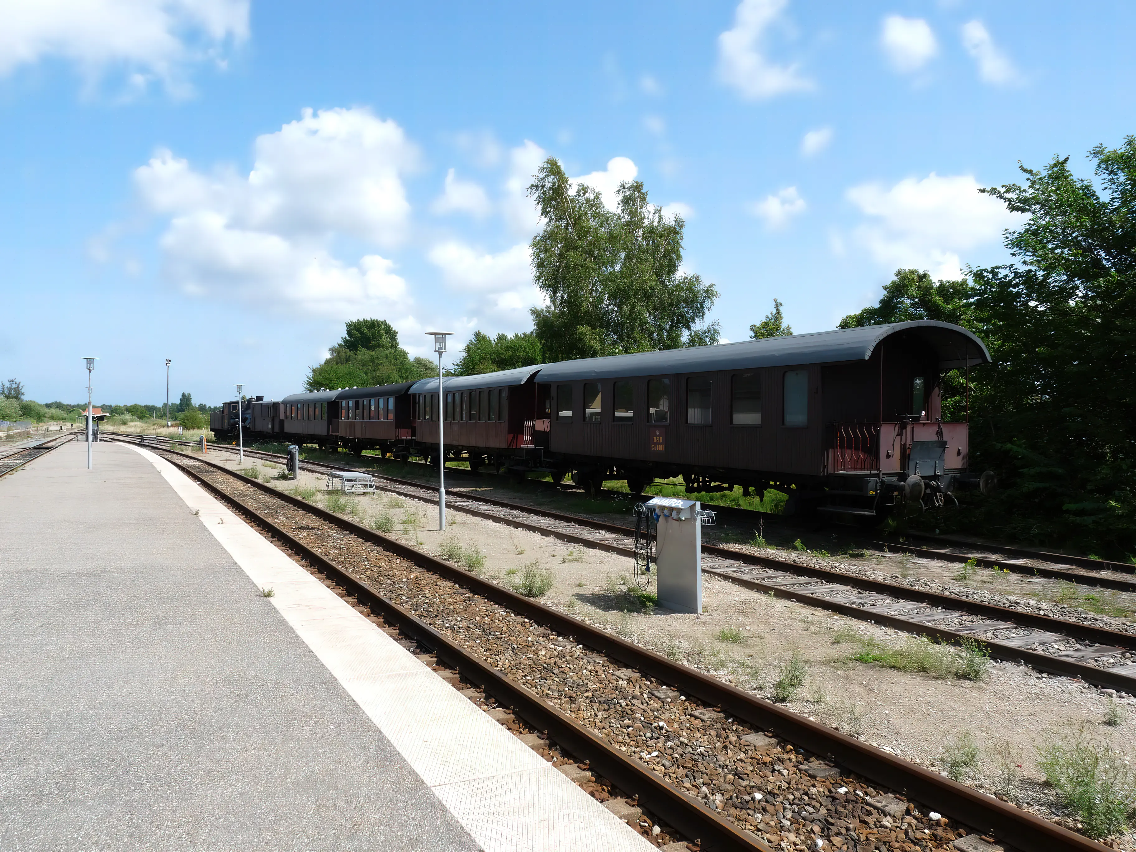 Billede af Nykøbing Sjælland Stations sporareal. Billede af Nykøbing Sjælland Stations sporareal.