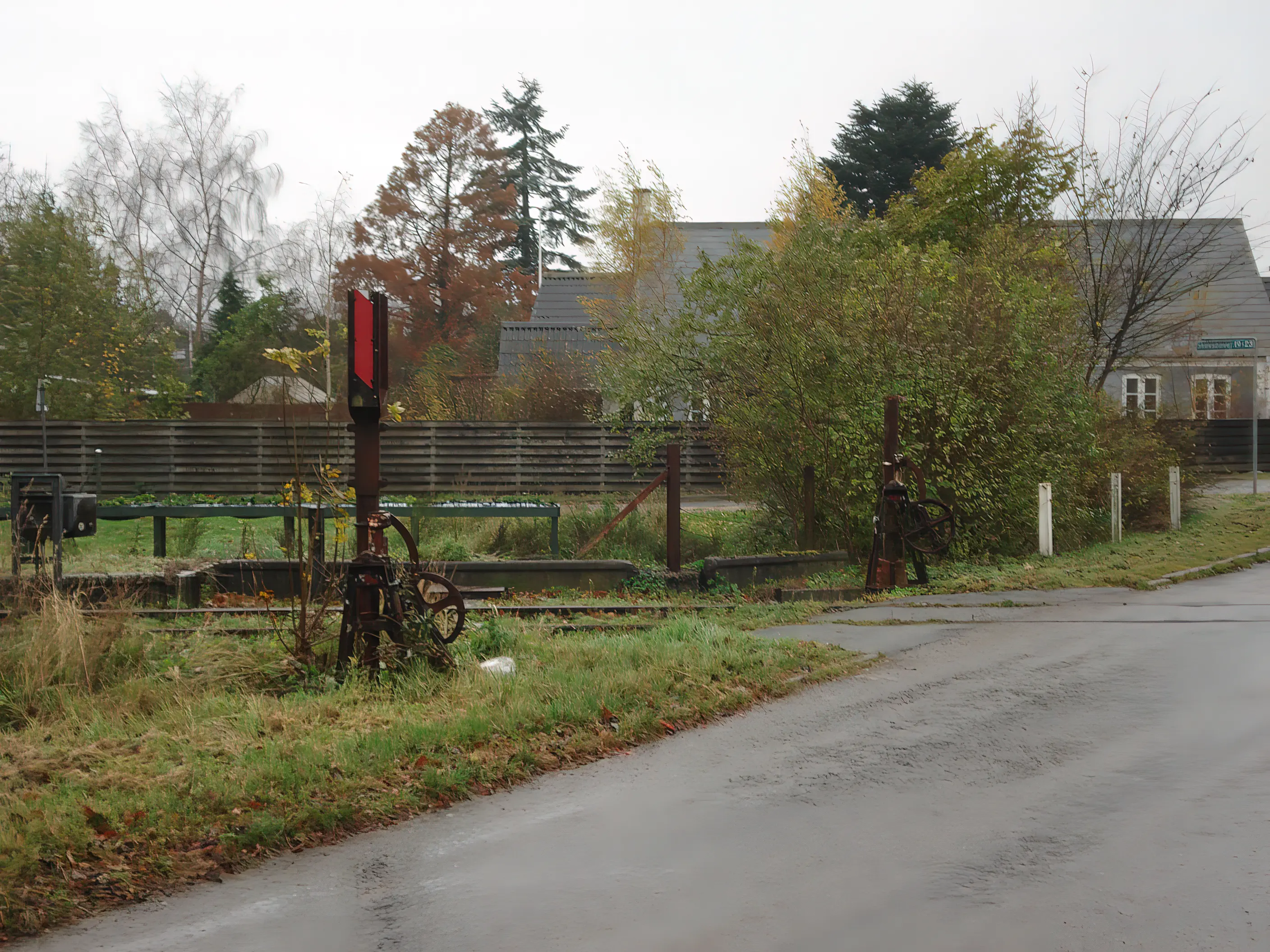 Billede af Nårup Stations ind og udkørsel. Billede af Nårup Stations ind og udkørsel.