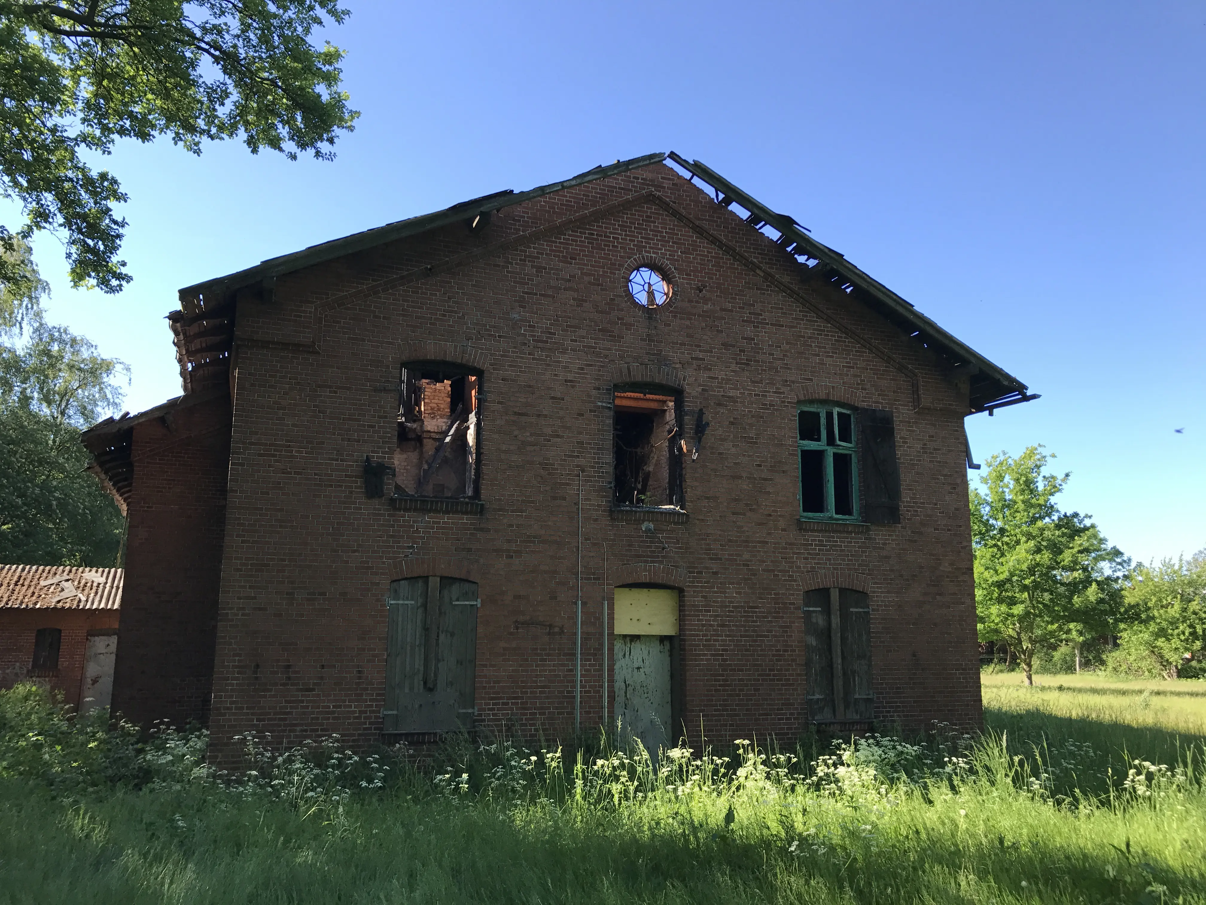 Billede af Skælskør Stations remise.