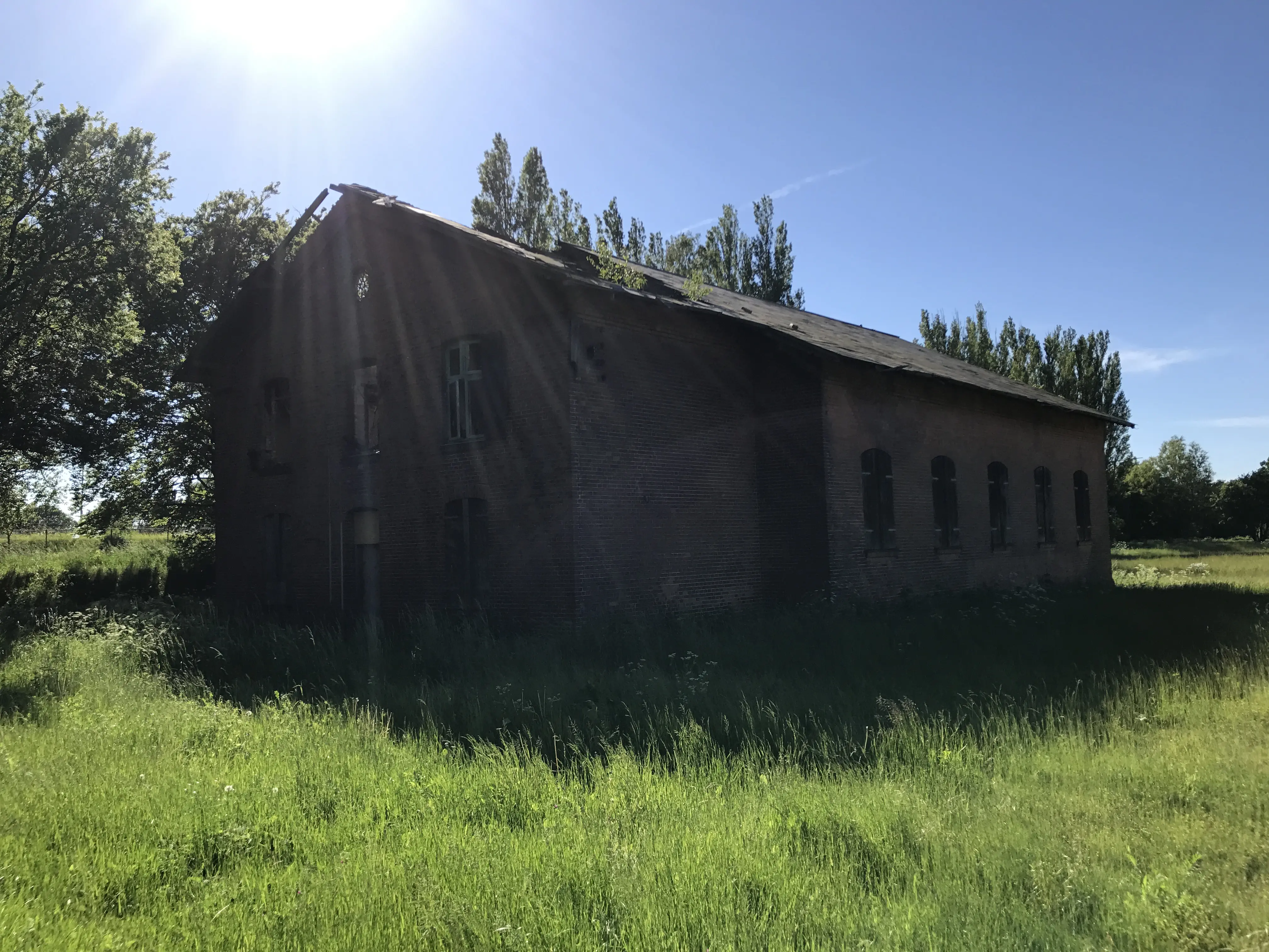 Billede af Skælskør Stations remise.