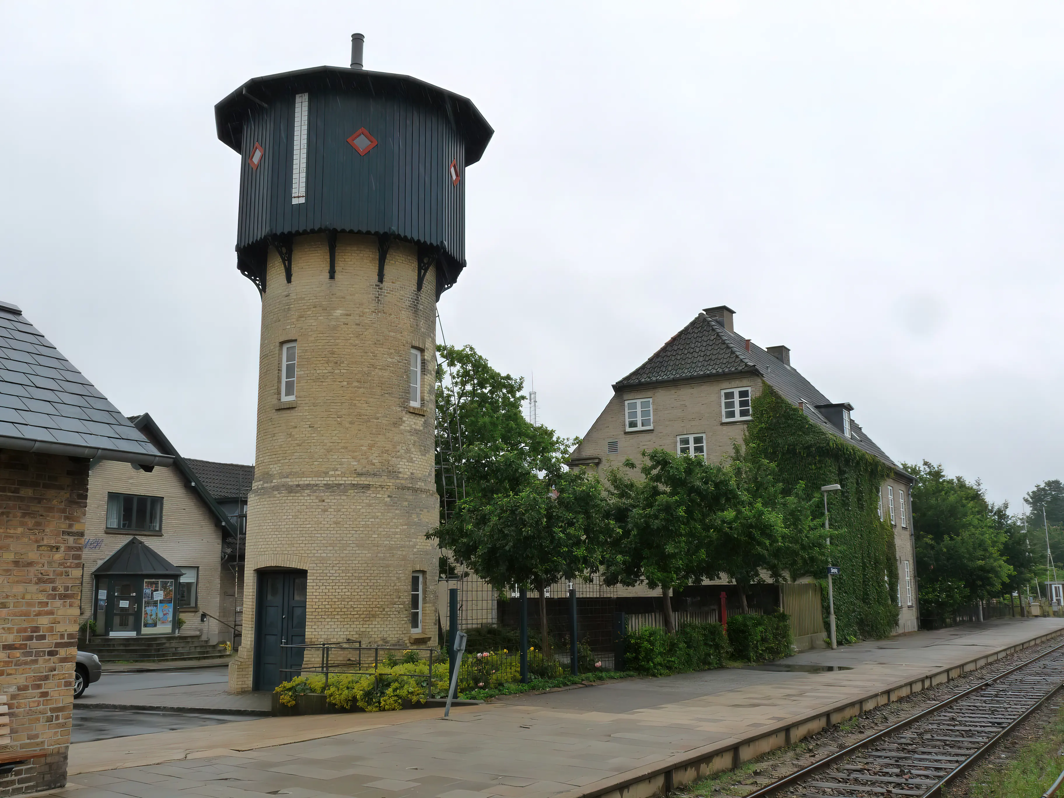 Billede af Skørping Stations vandtårn.