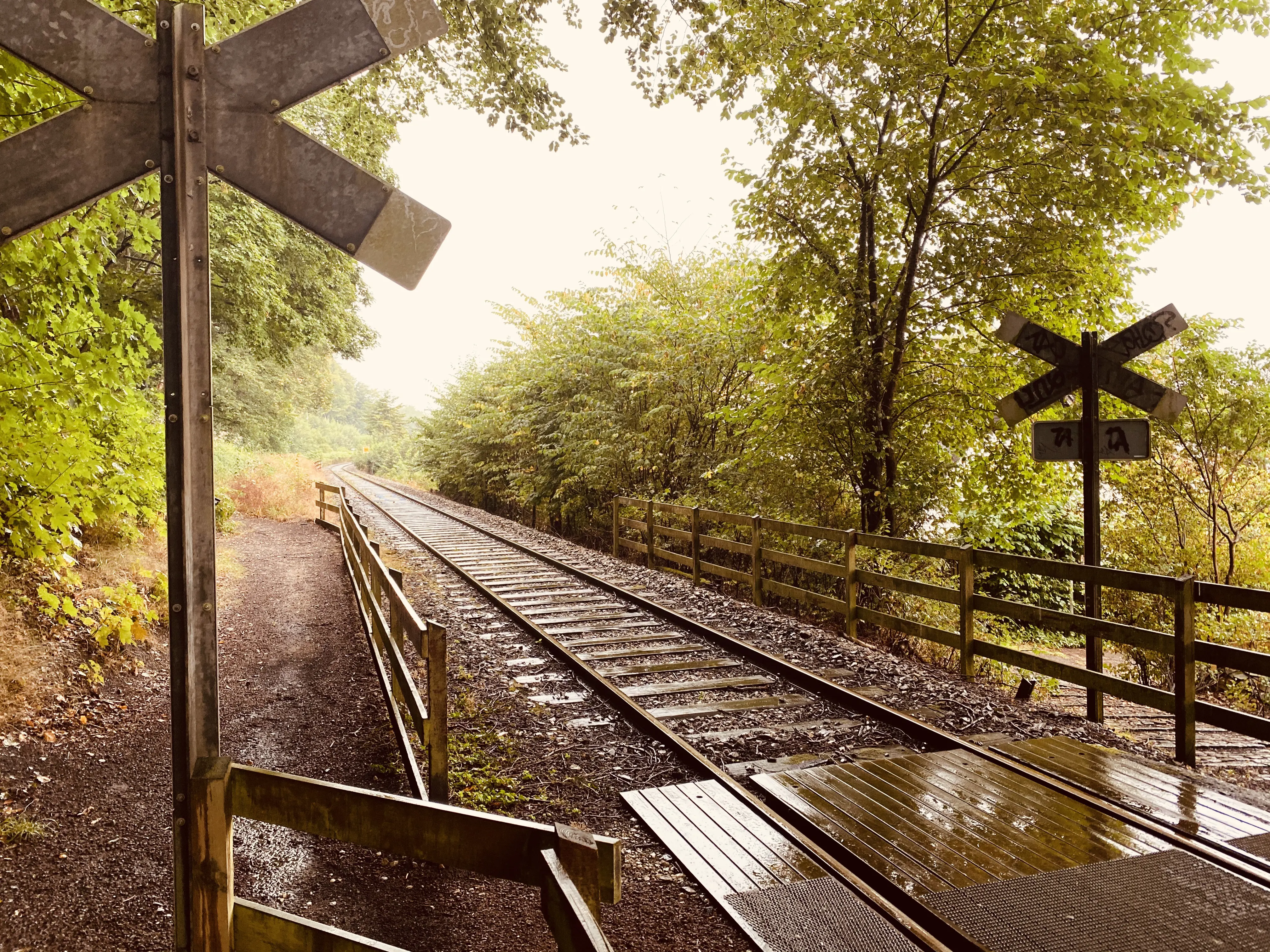 Billede af Højstrup Trinbræt - Trinbræt er nedrevet, men Højstrup Trinbræt har ligget her.