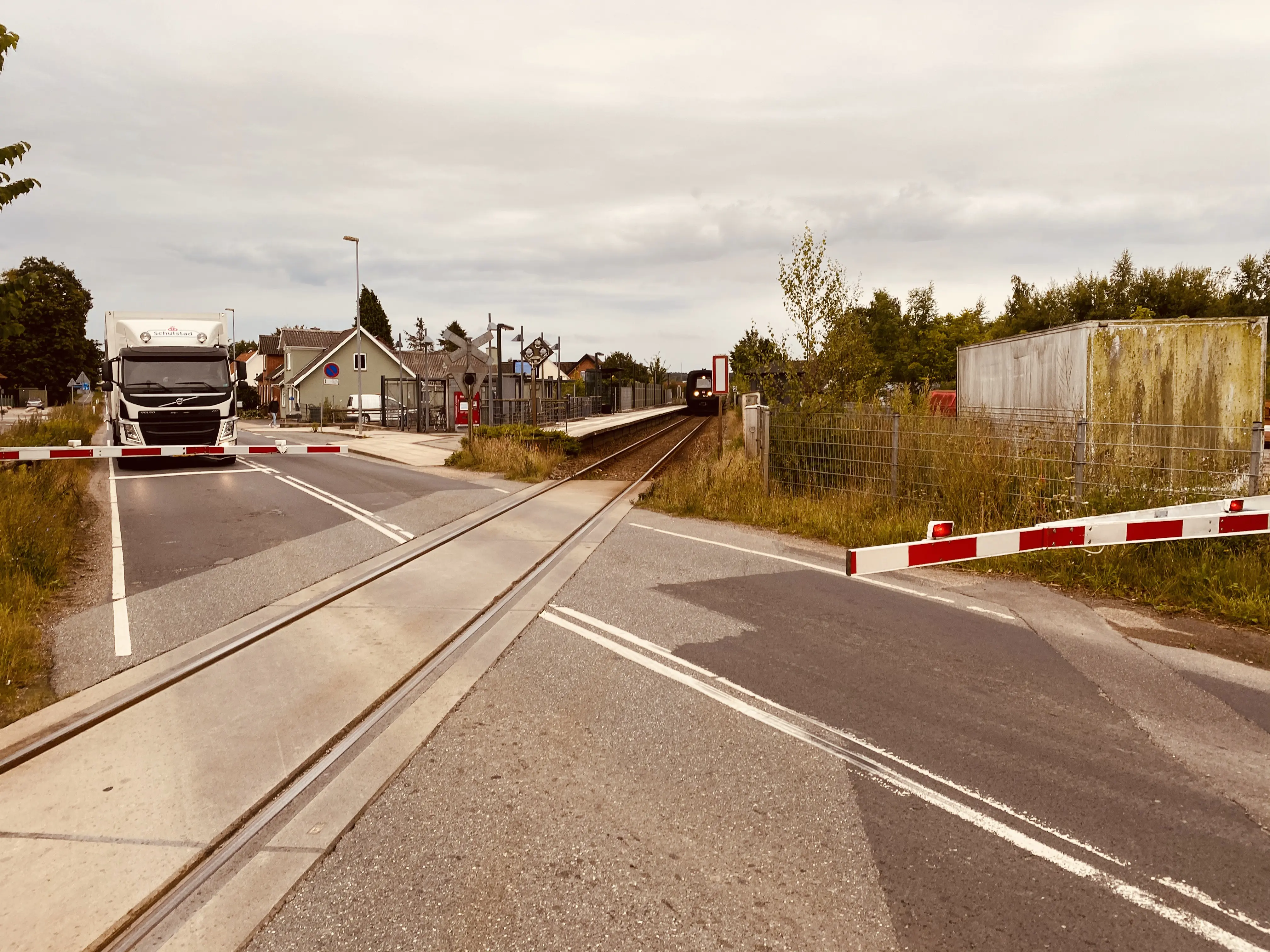 Billede af Stenstrup Syd Trinbræt med Sidespor. Billede af Stenstrup Syd Trinbræt med Sidespor.