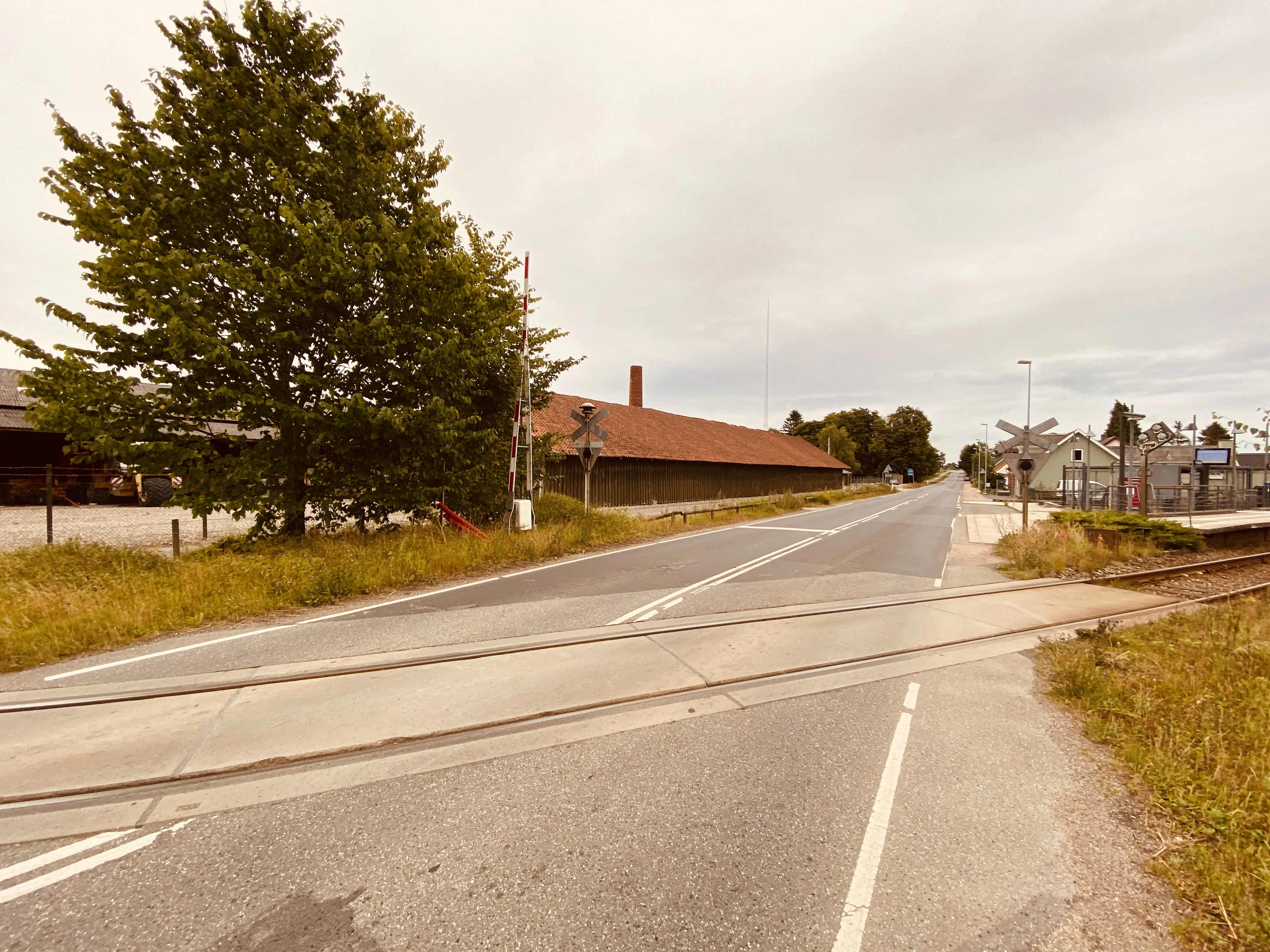 Billede af Stenstrup Syd Trinbræt med Sidespor. Billede af Stenstrup Syd Trinbræt med Sidespor.