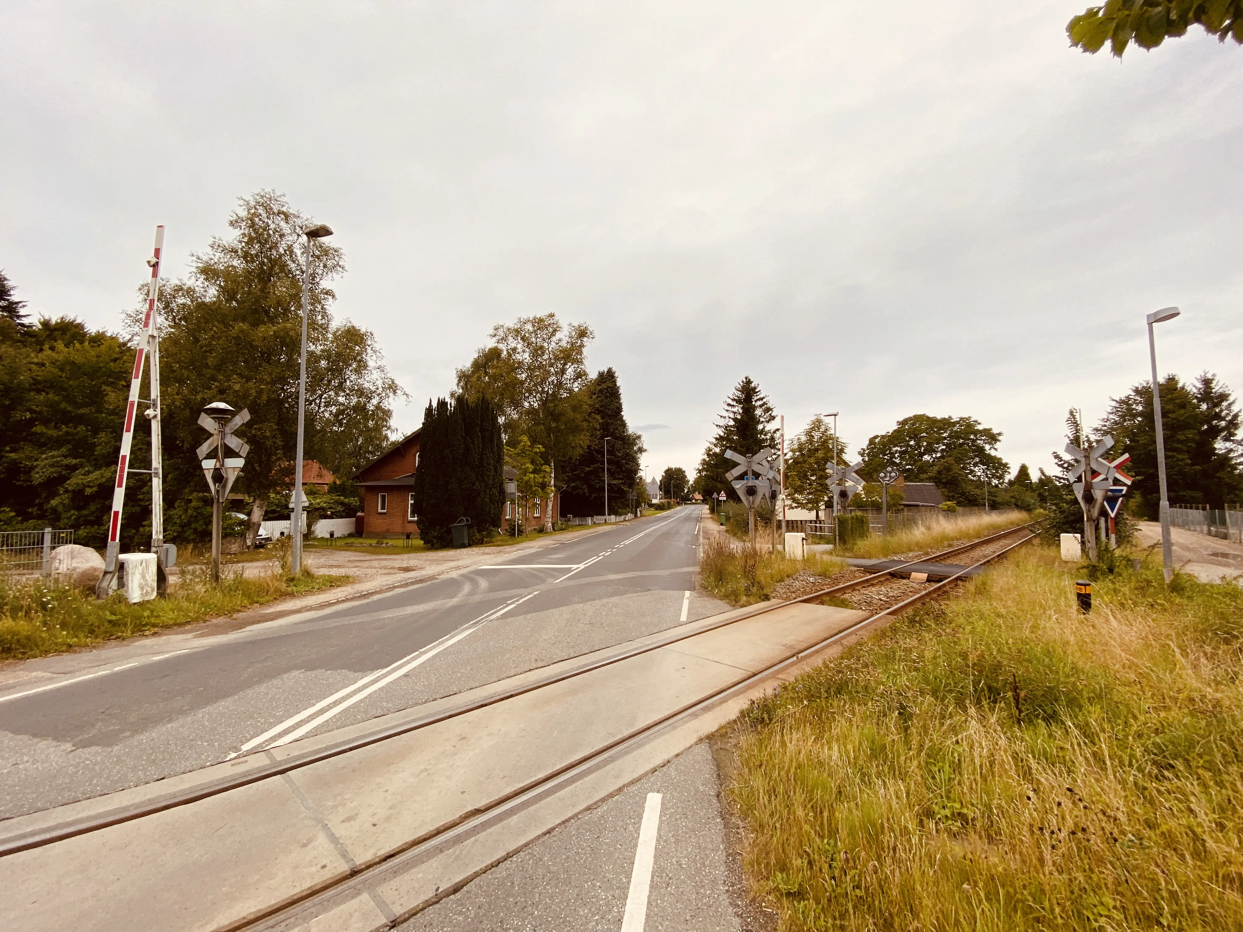 Billede af Stenstrup Syd Trinbræt med Sidespor. Billede af Stenstrup Syd Trinbræt med Sidespor.