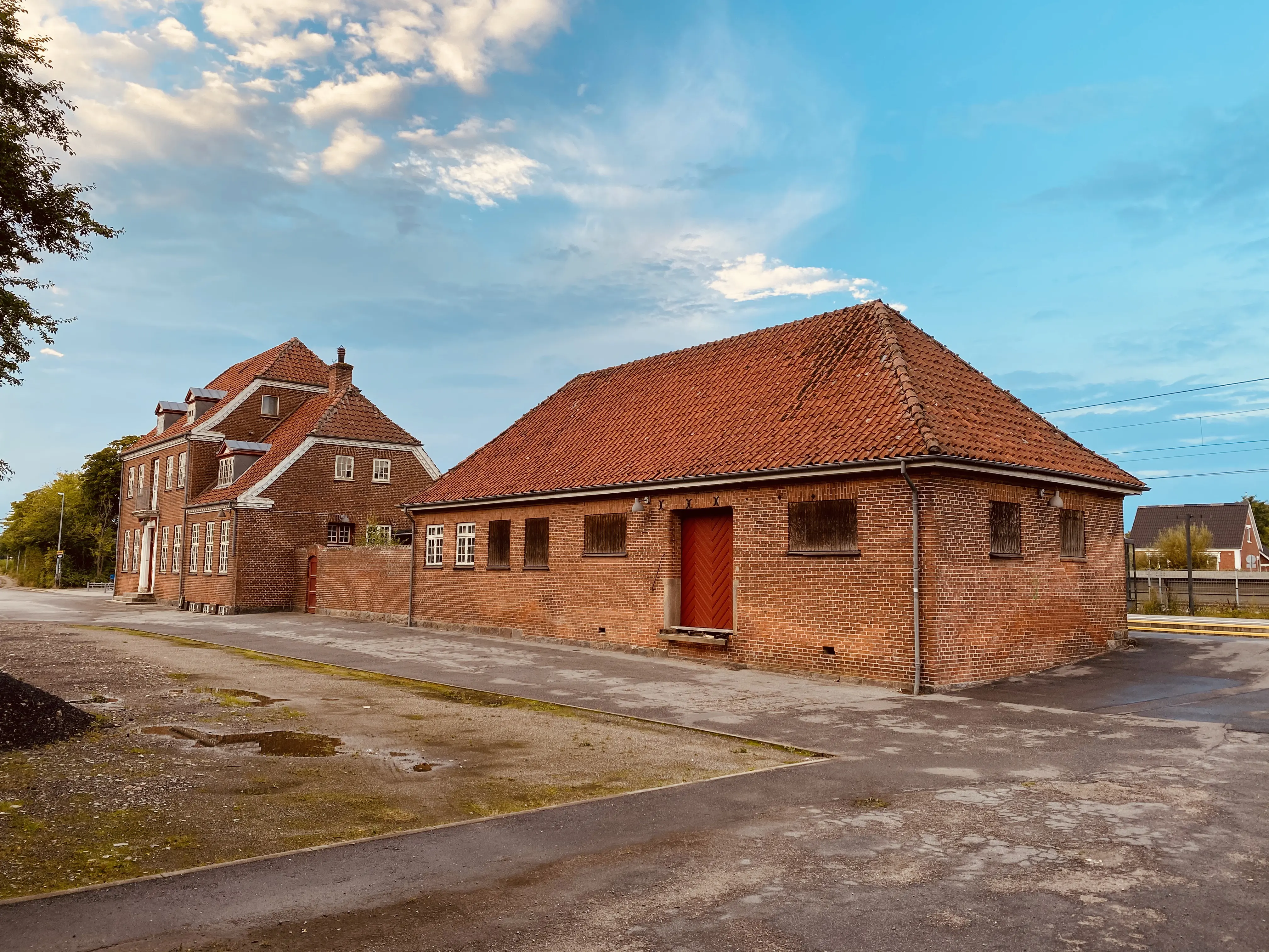 Billede af Gelsted Stations varehus.