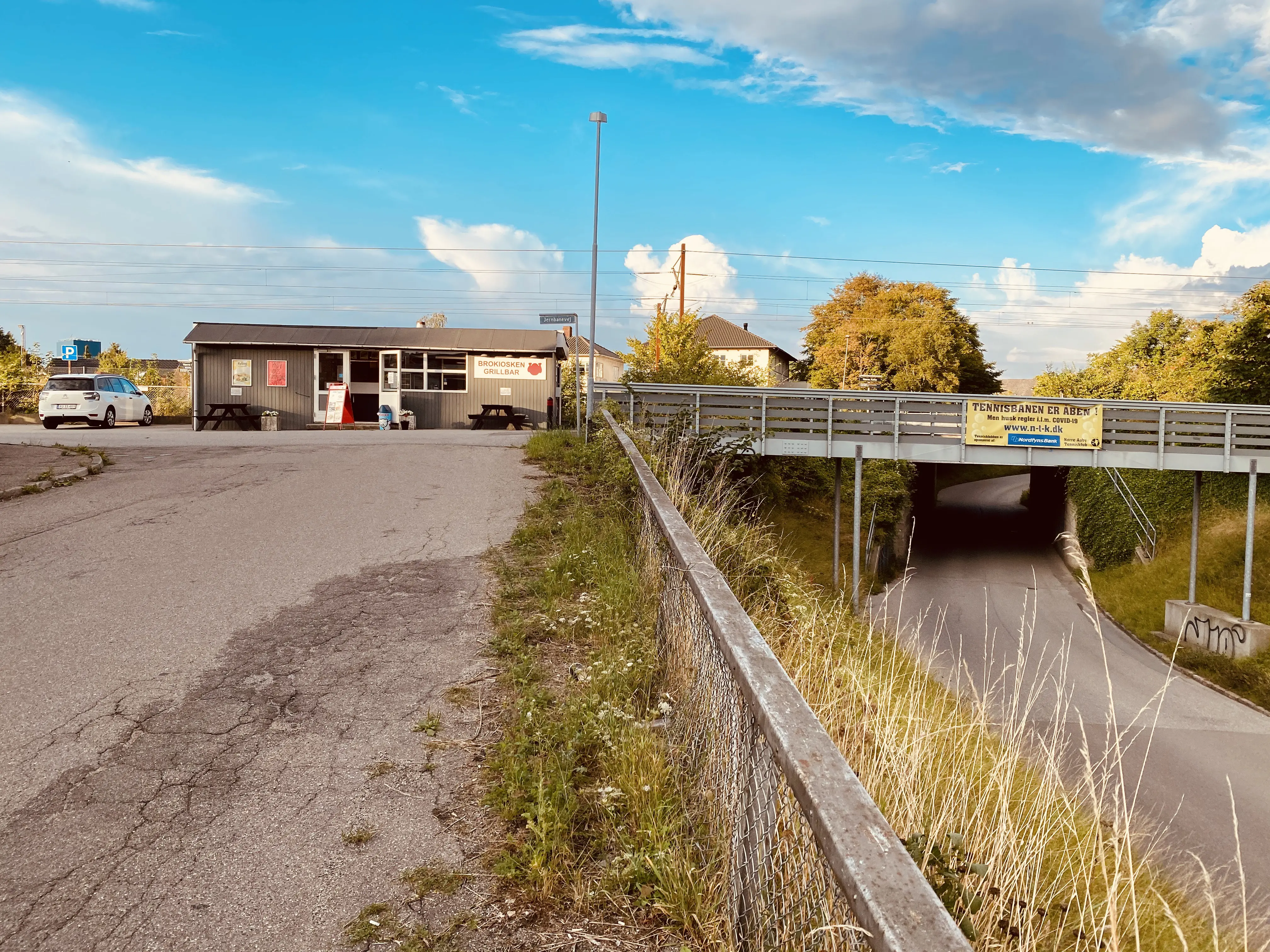Billede af Nørre Aaby Holdeplads - Holdepladsen er nedrevet, men Nørre Aaby Holdeplads har ligget her. Billede af Nørre Aaby Holdeplads - Holdepladsen er nedrevet, men Nørre Aaby Holdeplads har ligget her.