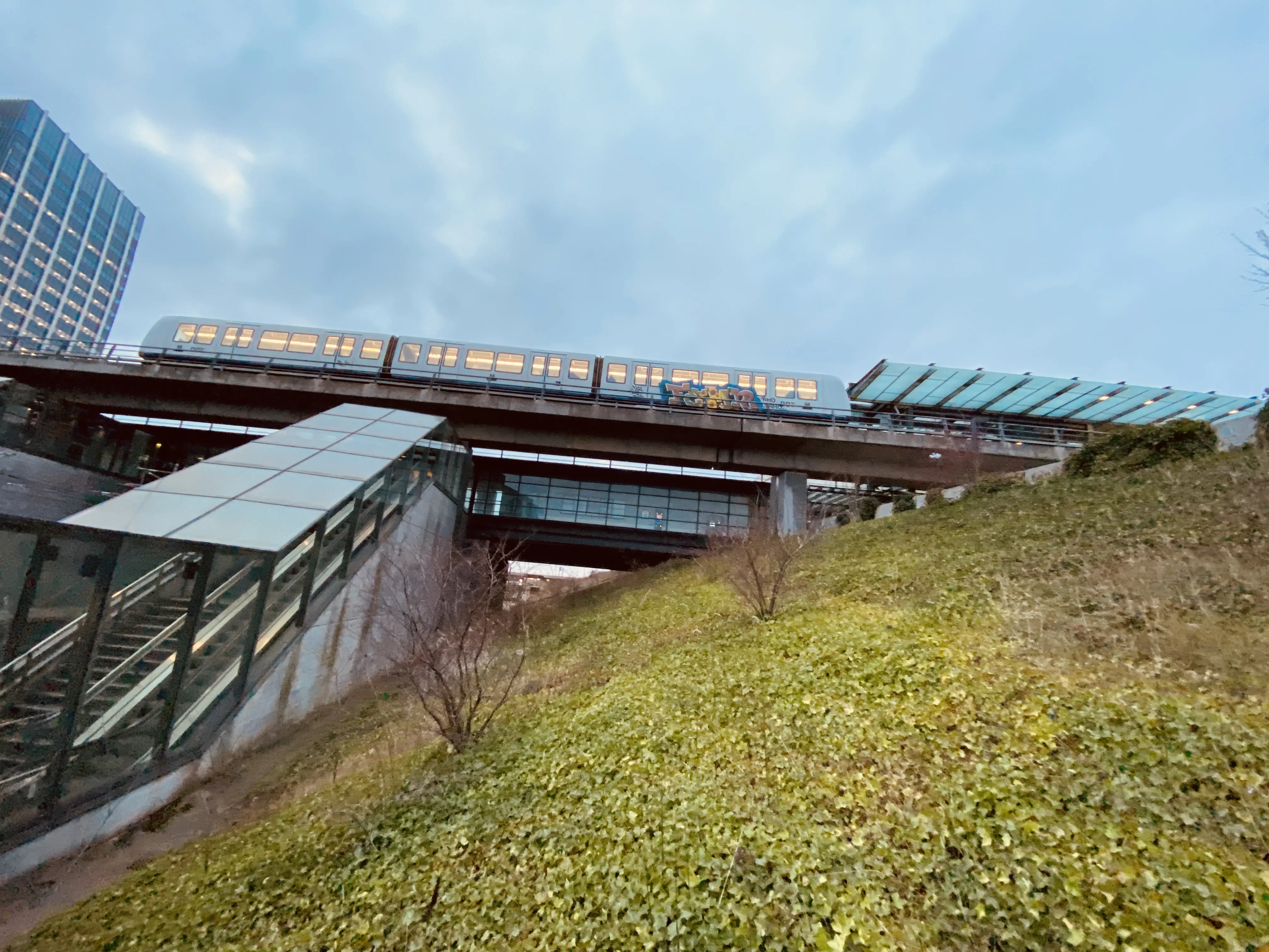 Billede af Ørestad Metrostation.