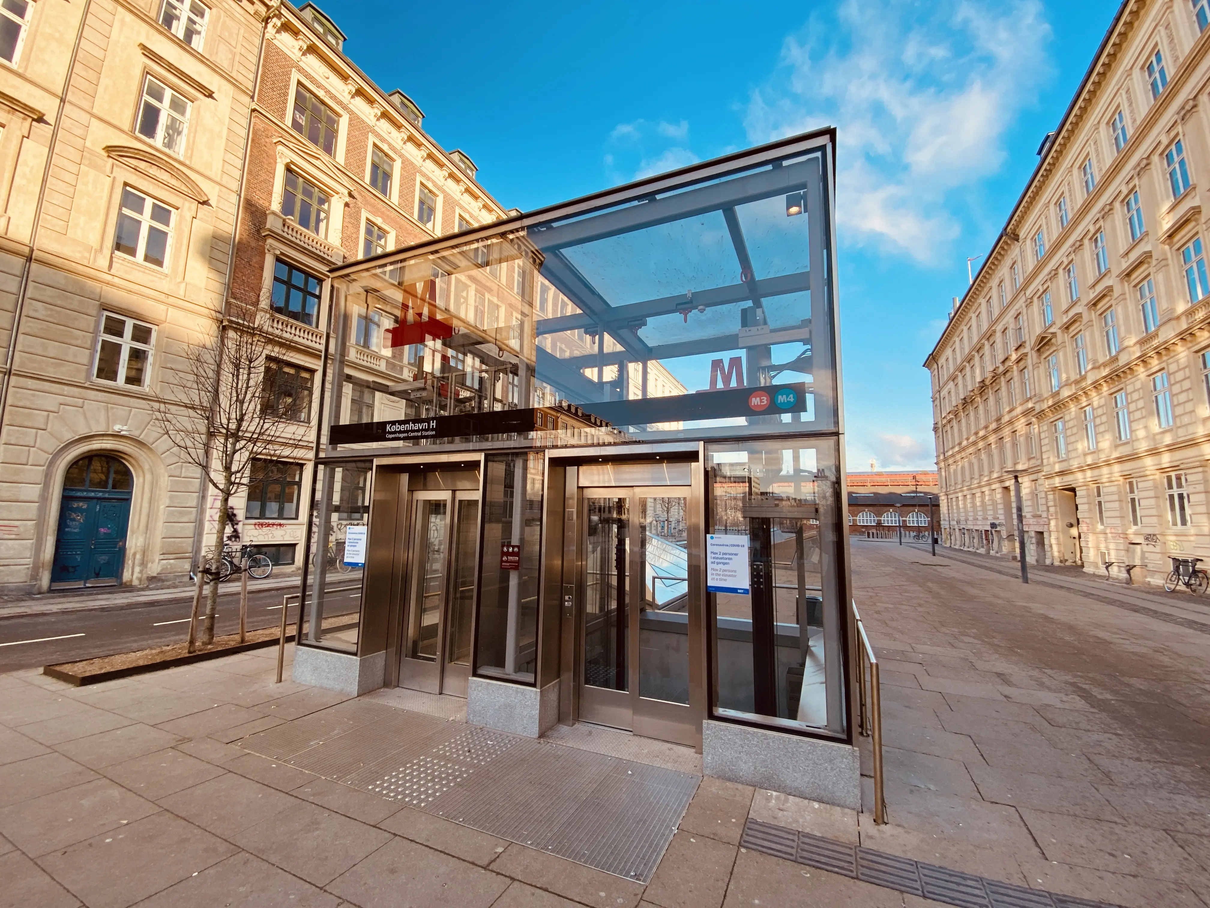 Billede af København H Metrostation.