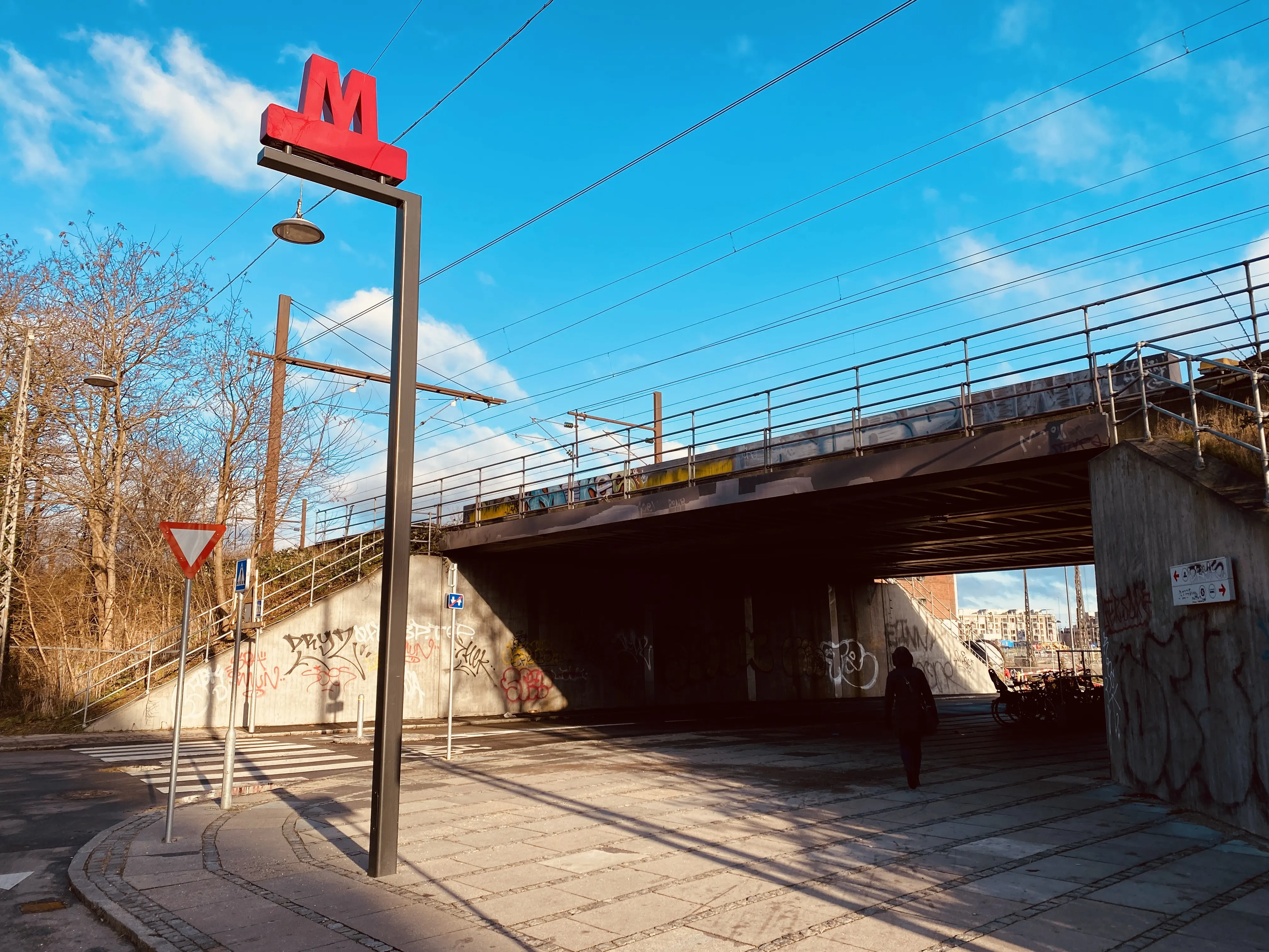 Billede af Nordhavn Metrostation.