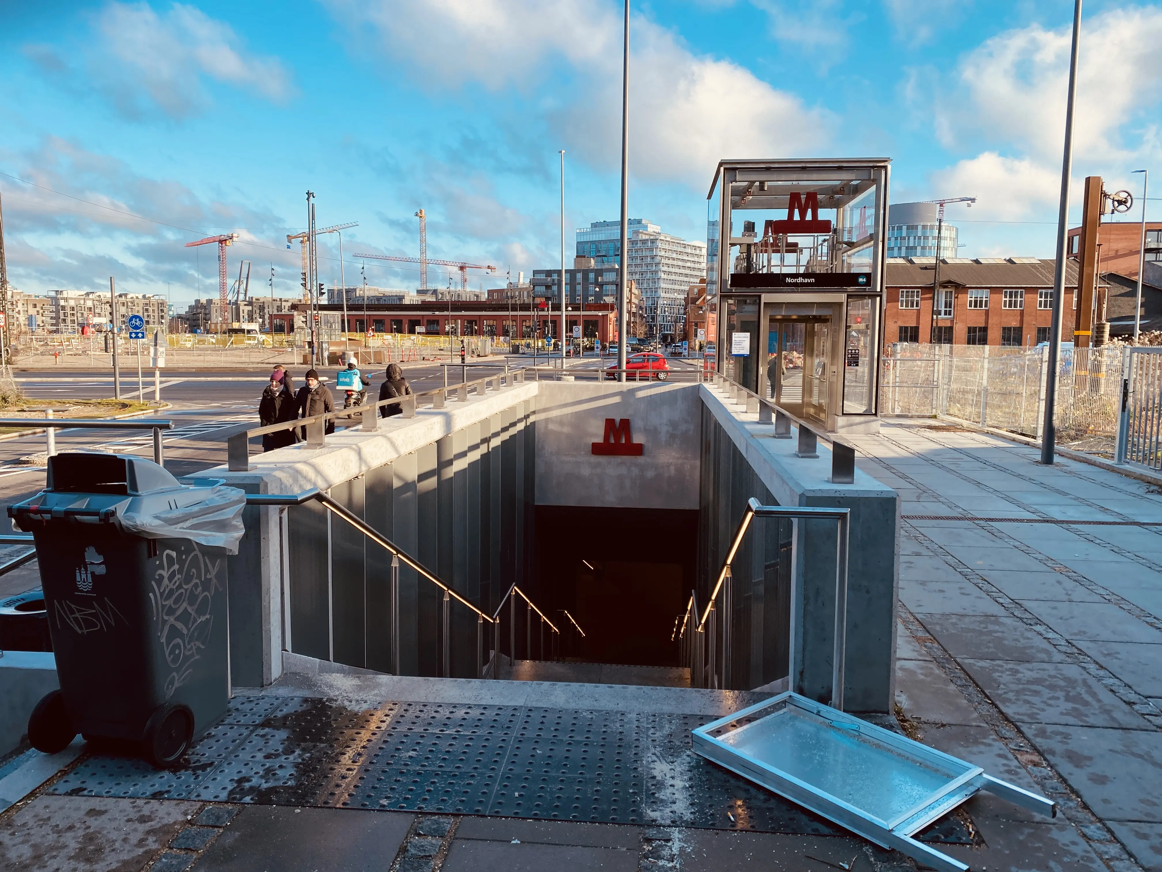 Billede af Nordhavn Metrostation.