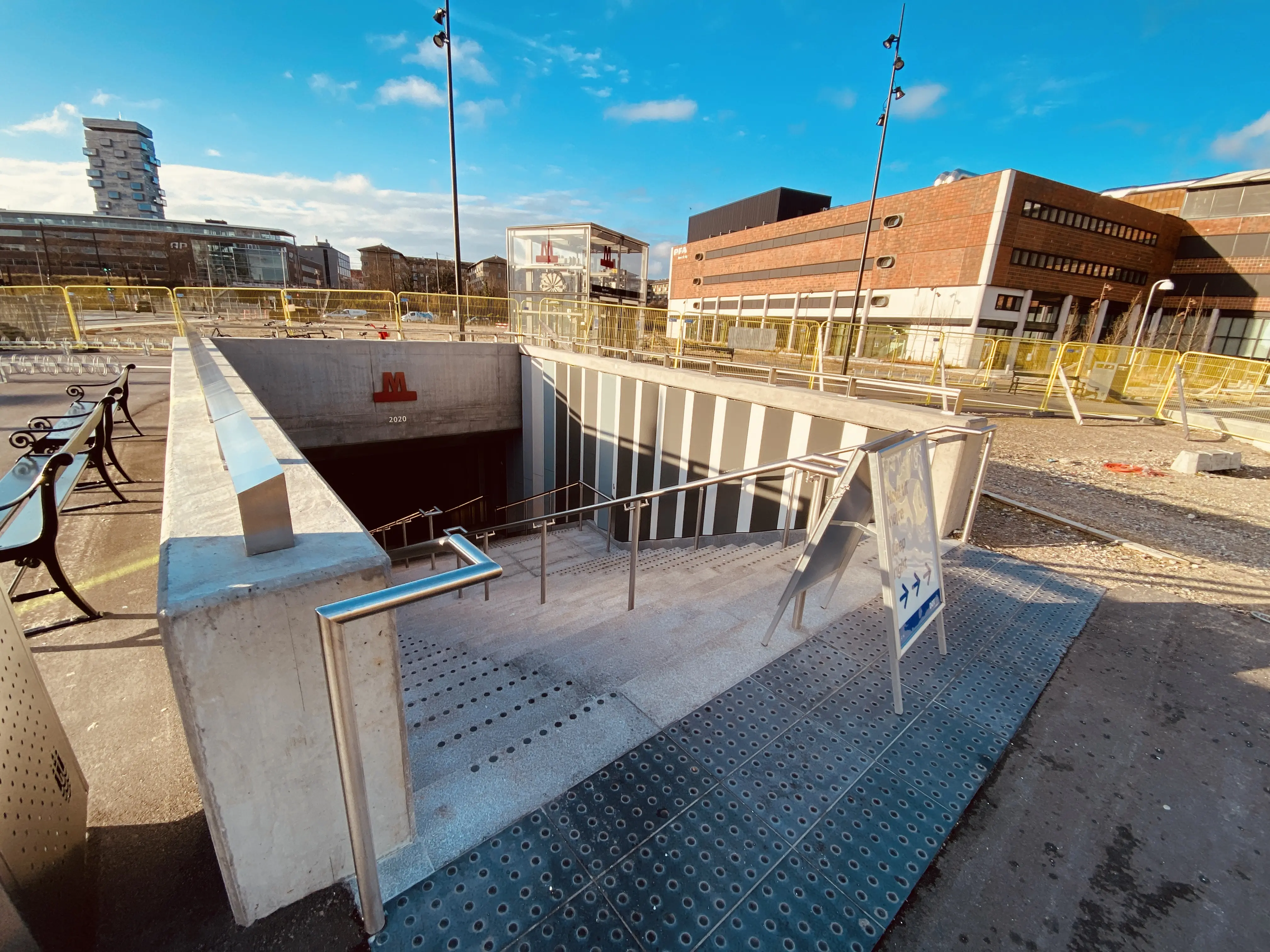 Billede af Nordhavn Metrostation. Billede af Nordhavn Metrostation.