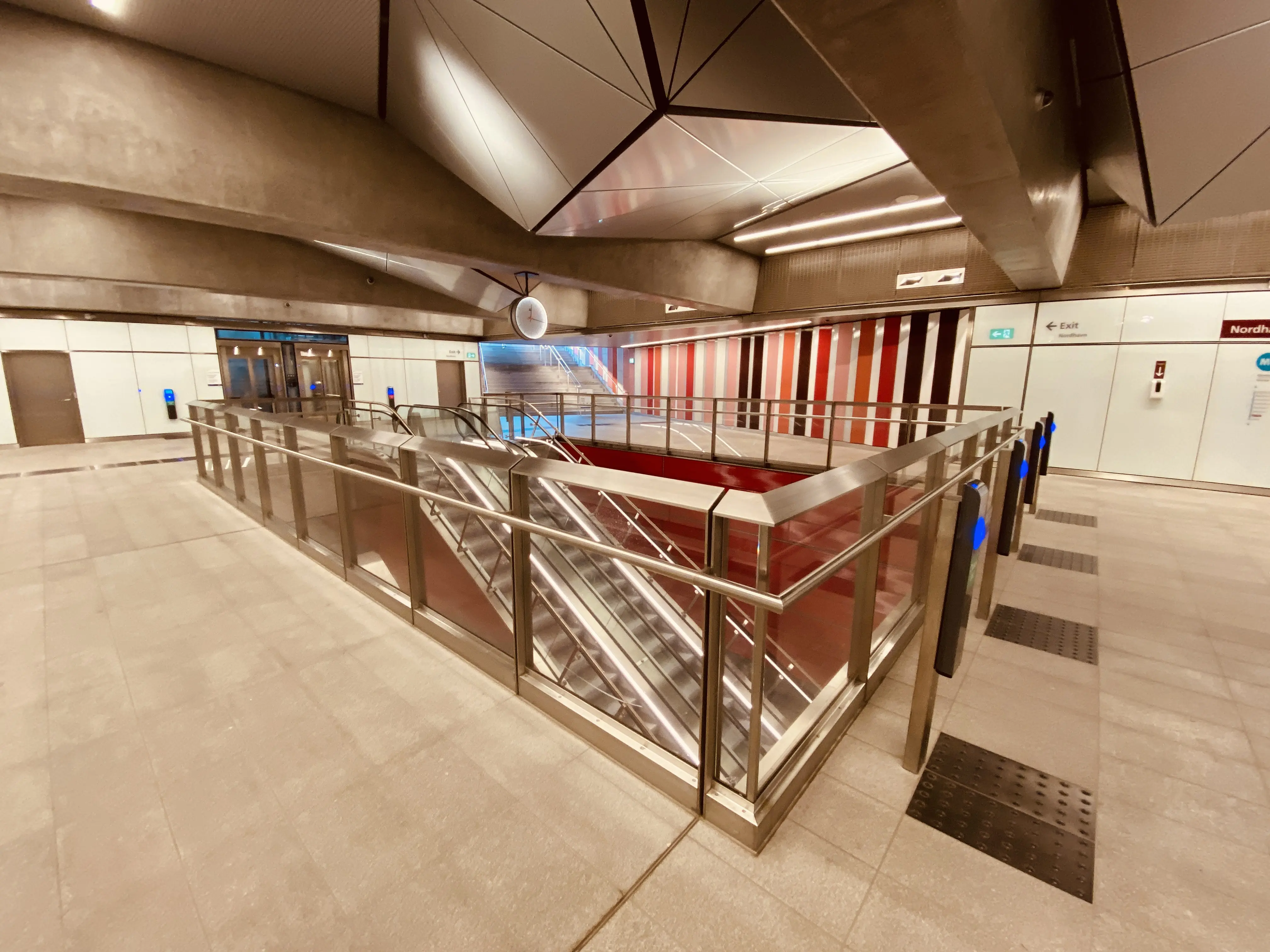 Billede af Nordhavn Metrostation. Billede af Nordhavn Metrostation.