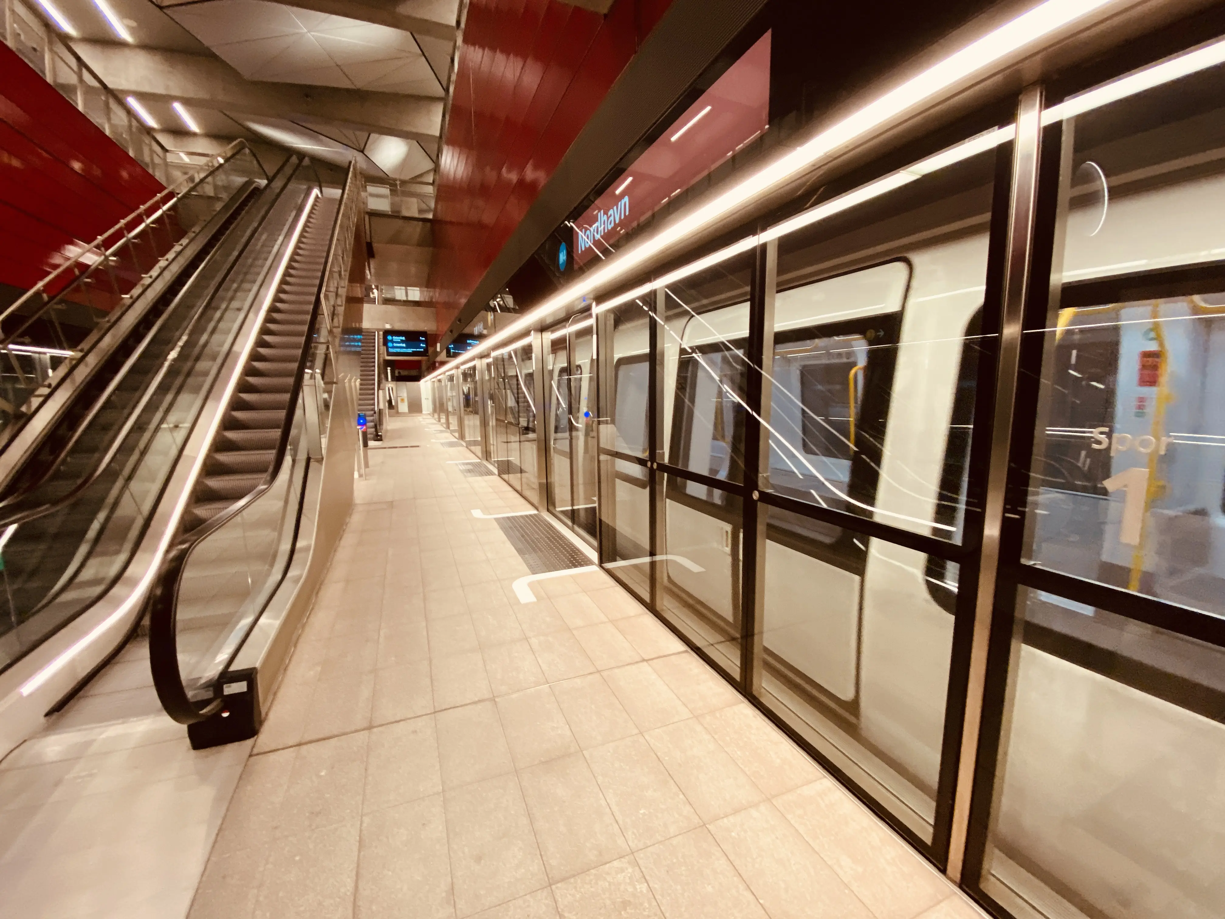 Billede af Nordhavn Metrostation.