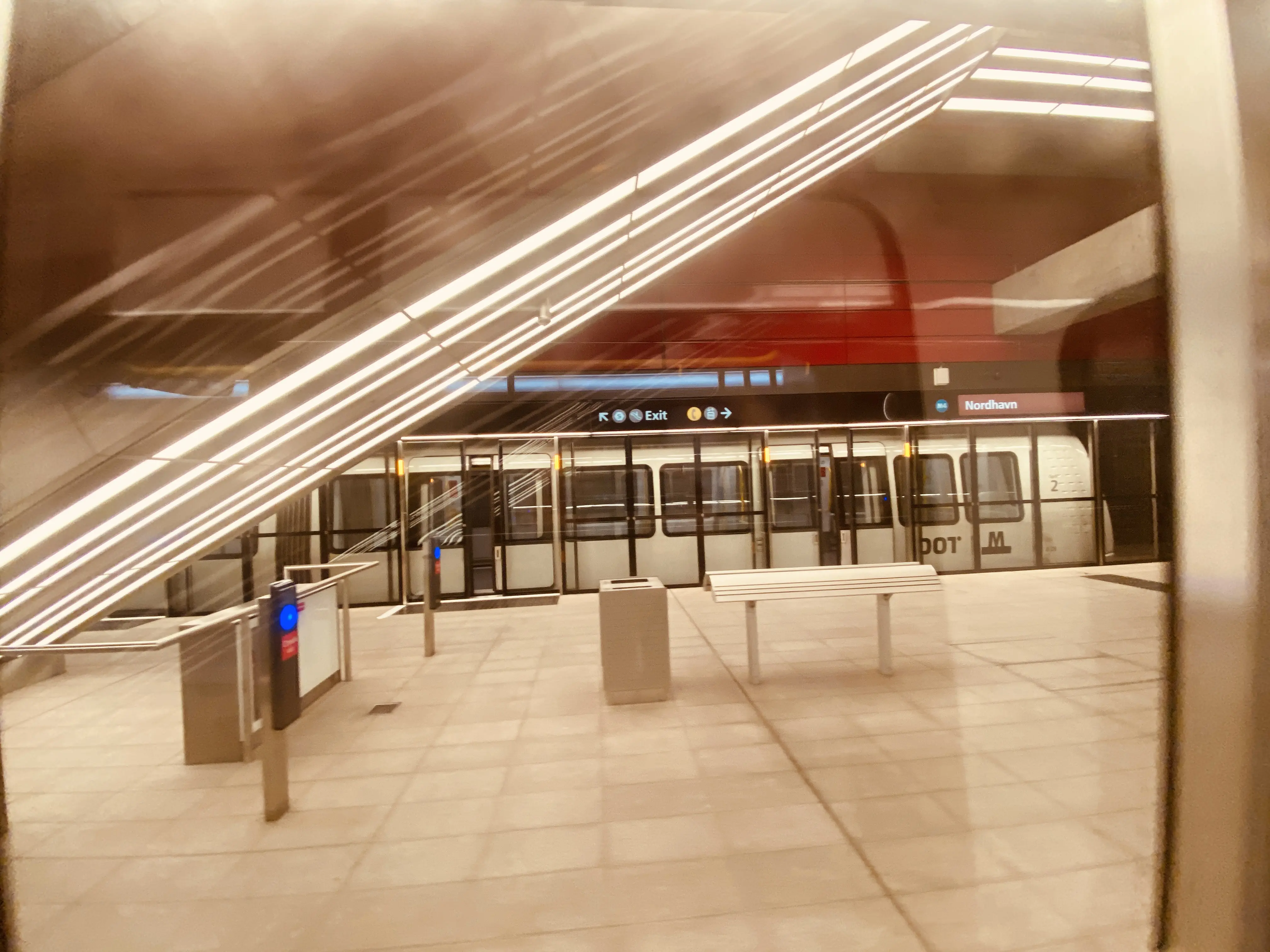 Billede af Nordhavn Metrostation.