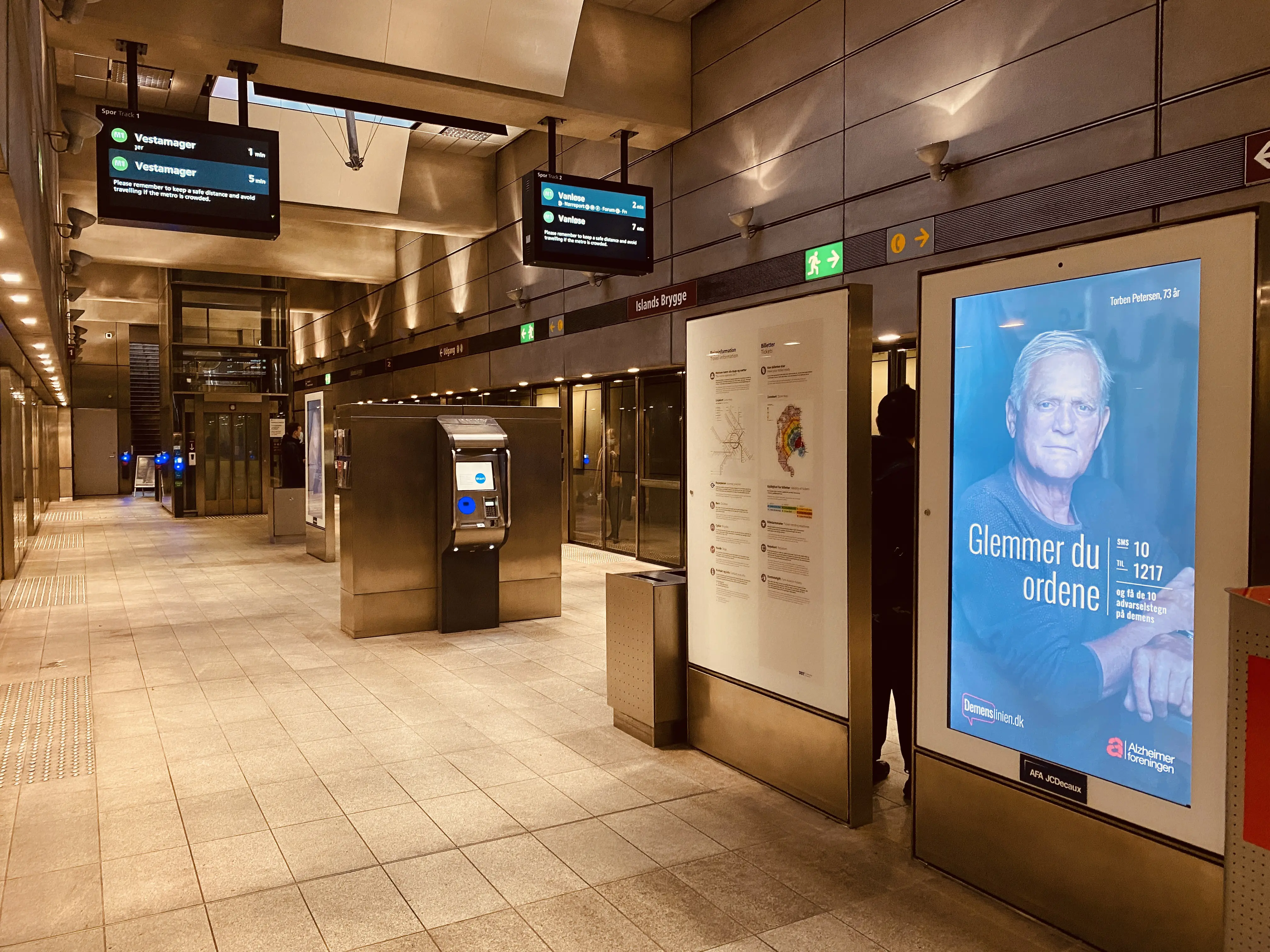 Billede af Islands Brygge Metrostation. Billede af Islands Brygge Metrostation.