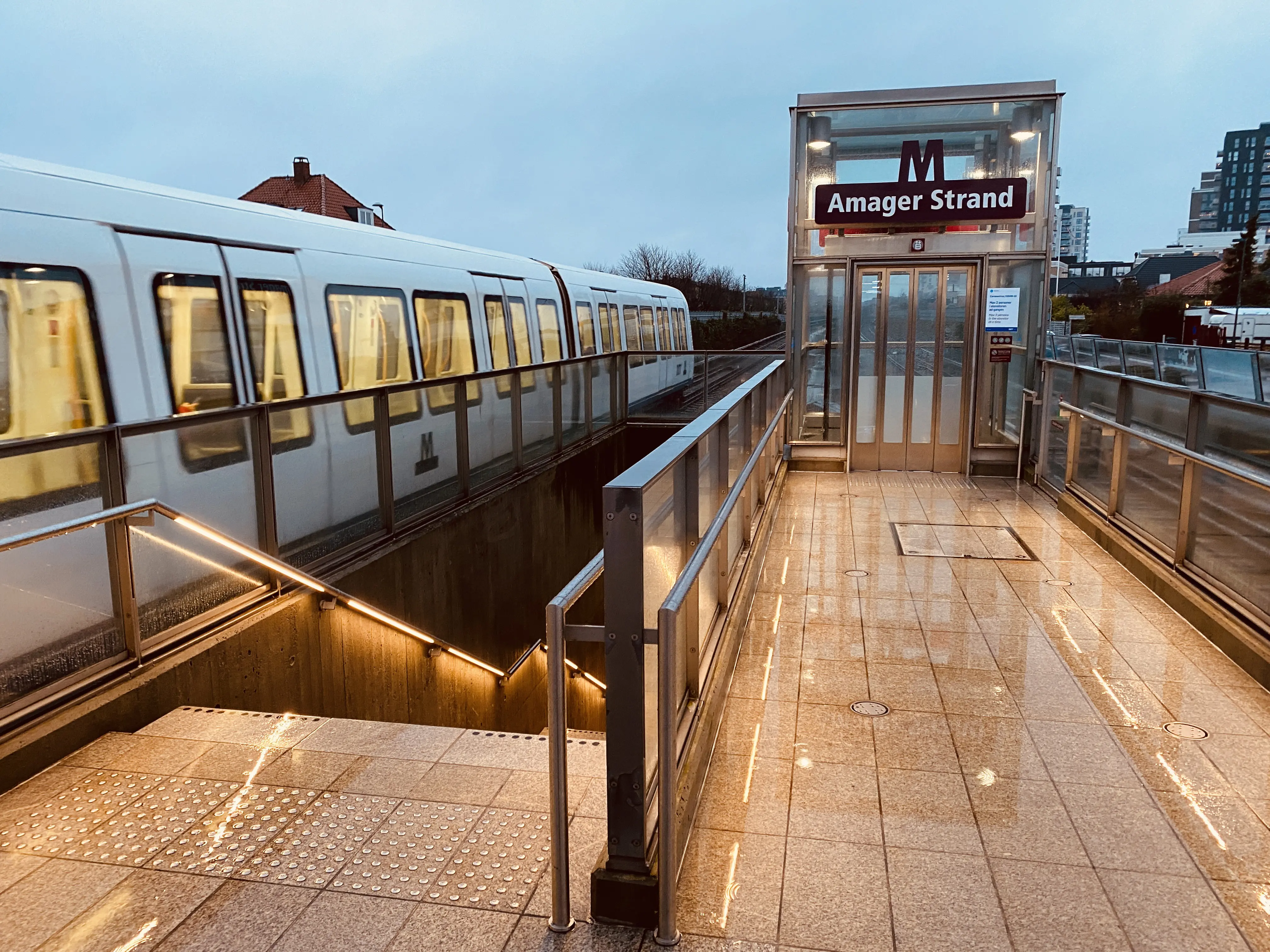 Billede af Amager Strand Metrostation.