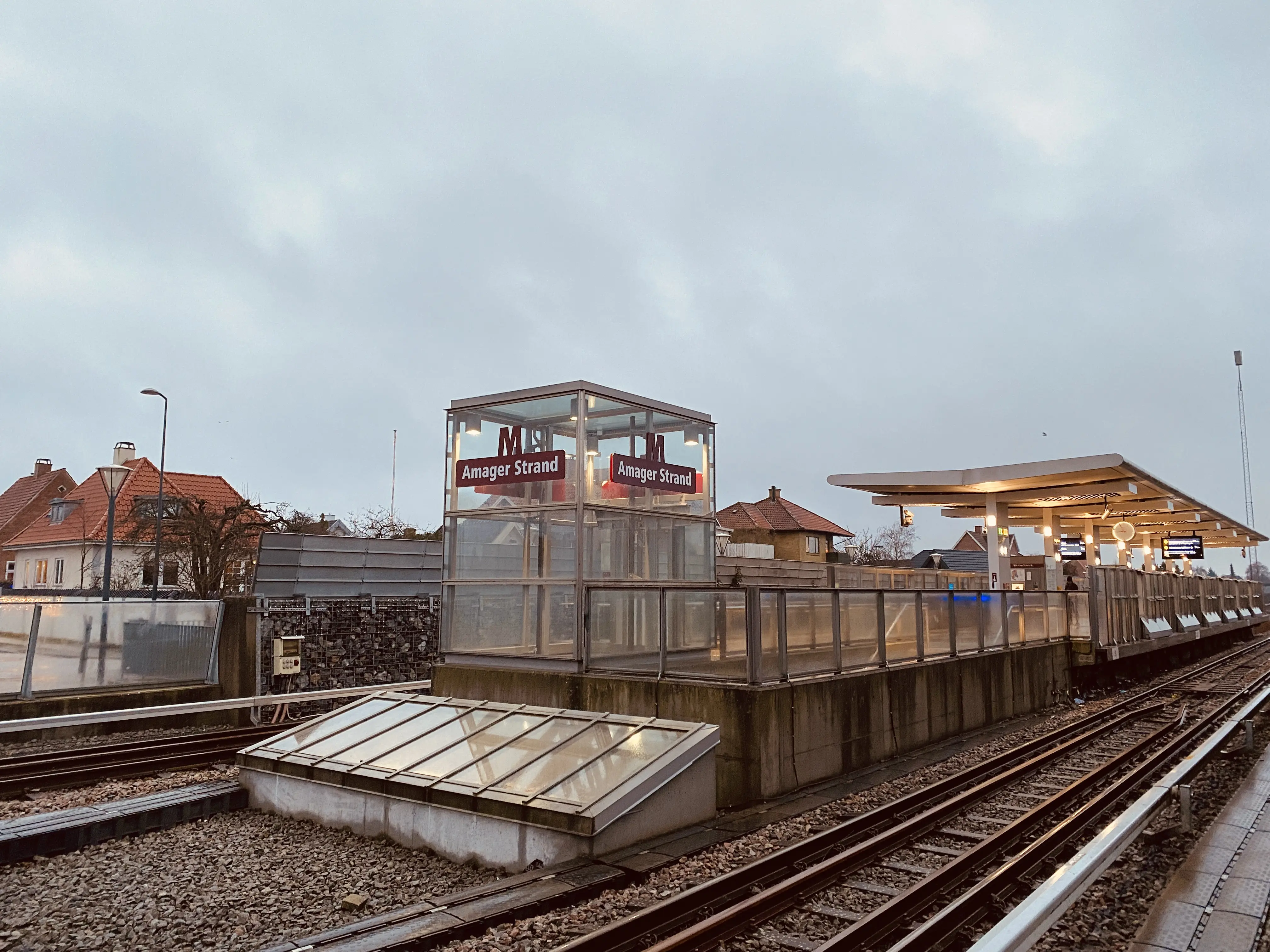 Billede af Amager Strand Metrostation.