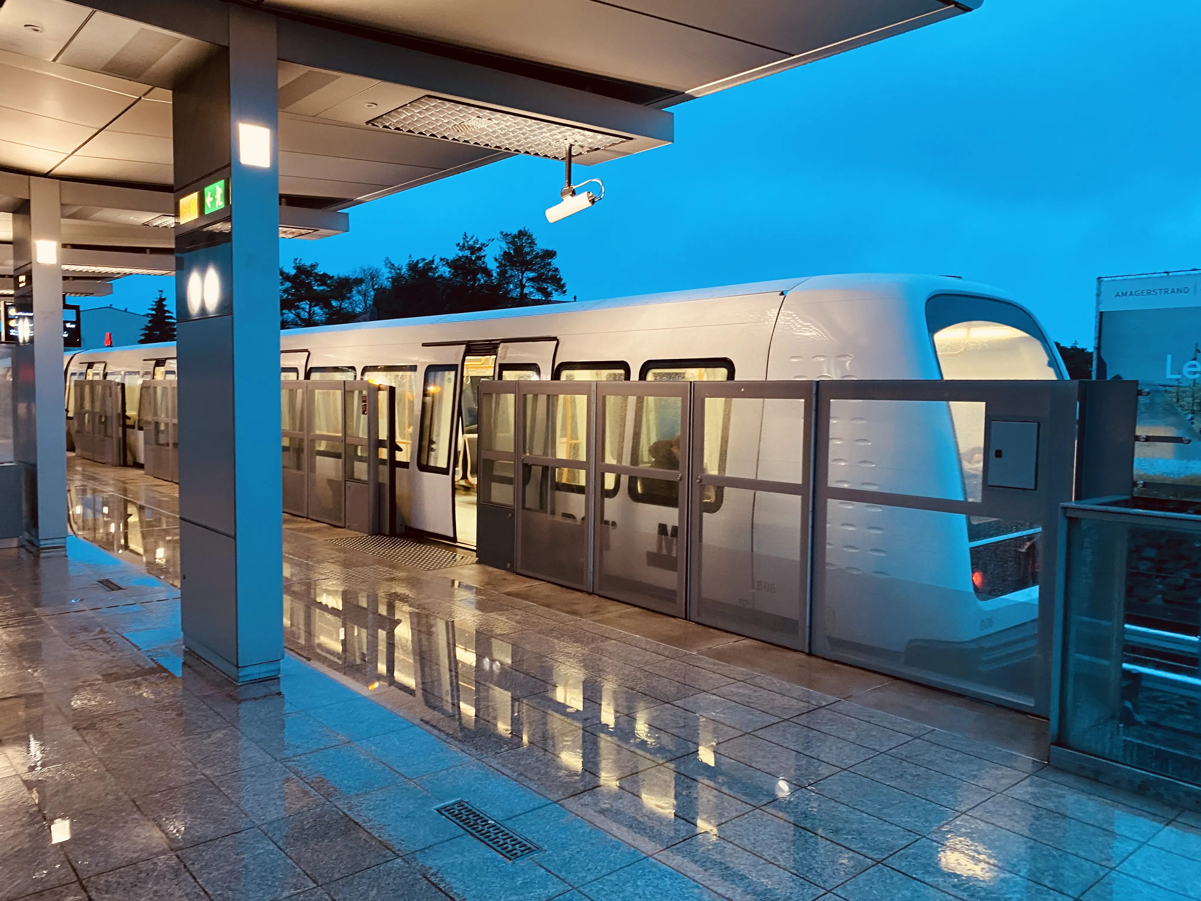 Billede af Kastrup Metrostation.