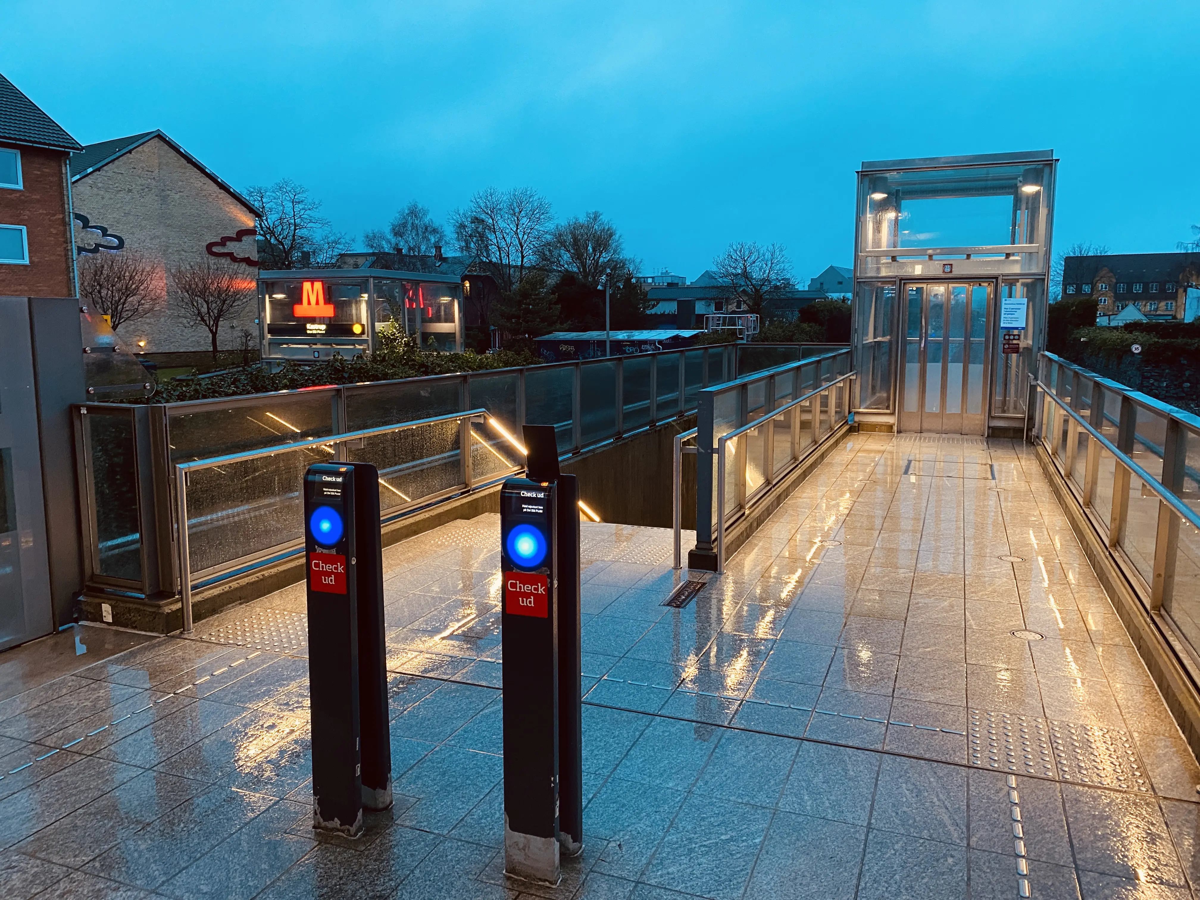 Billede af Kastrup Metrostation.