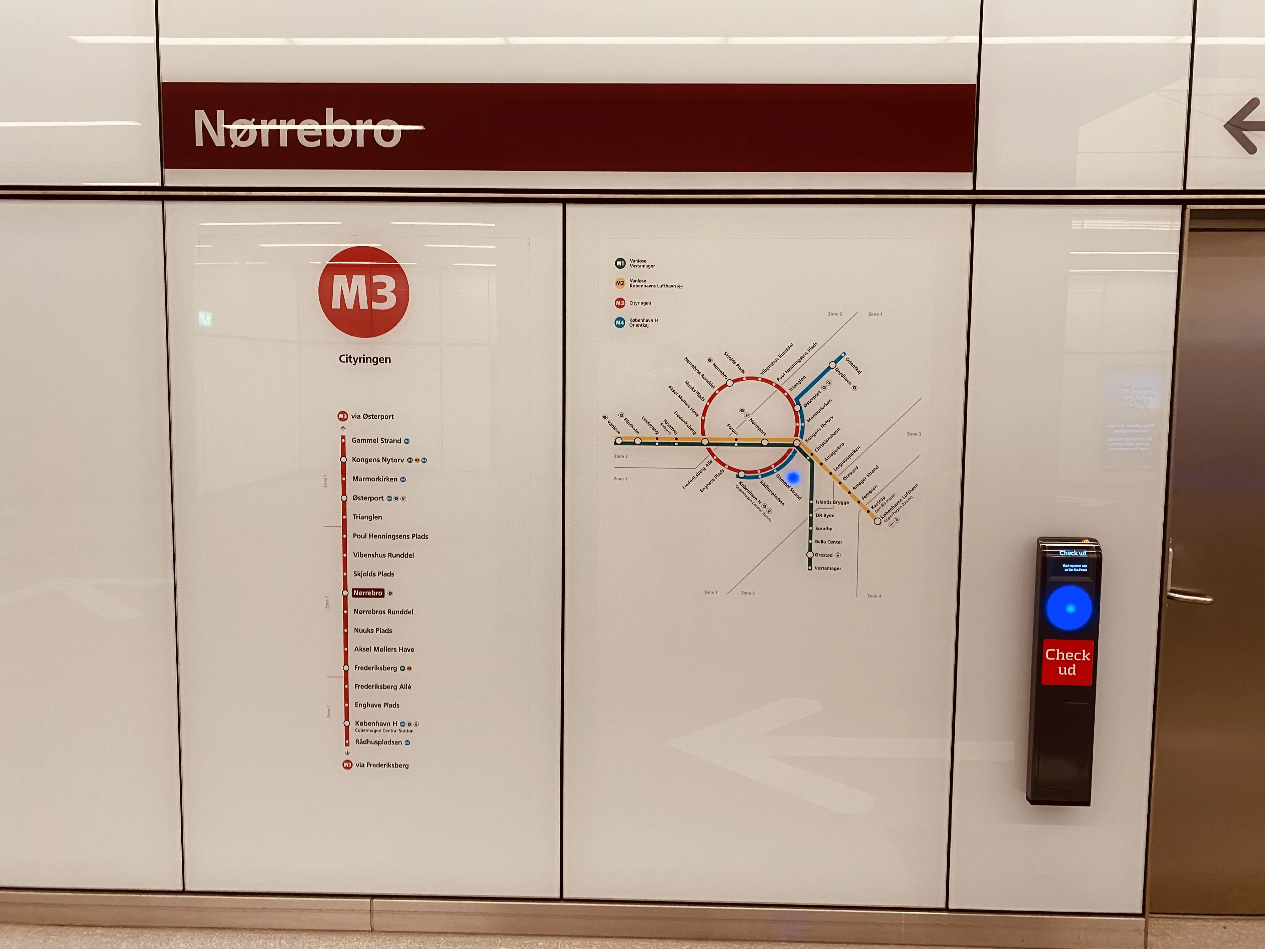 Billede af Nørrebro Metrostation.