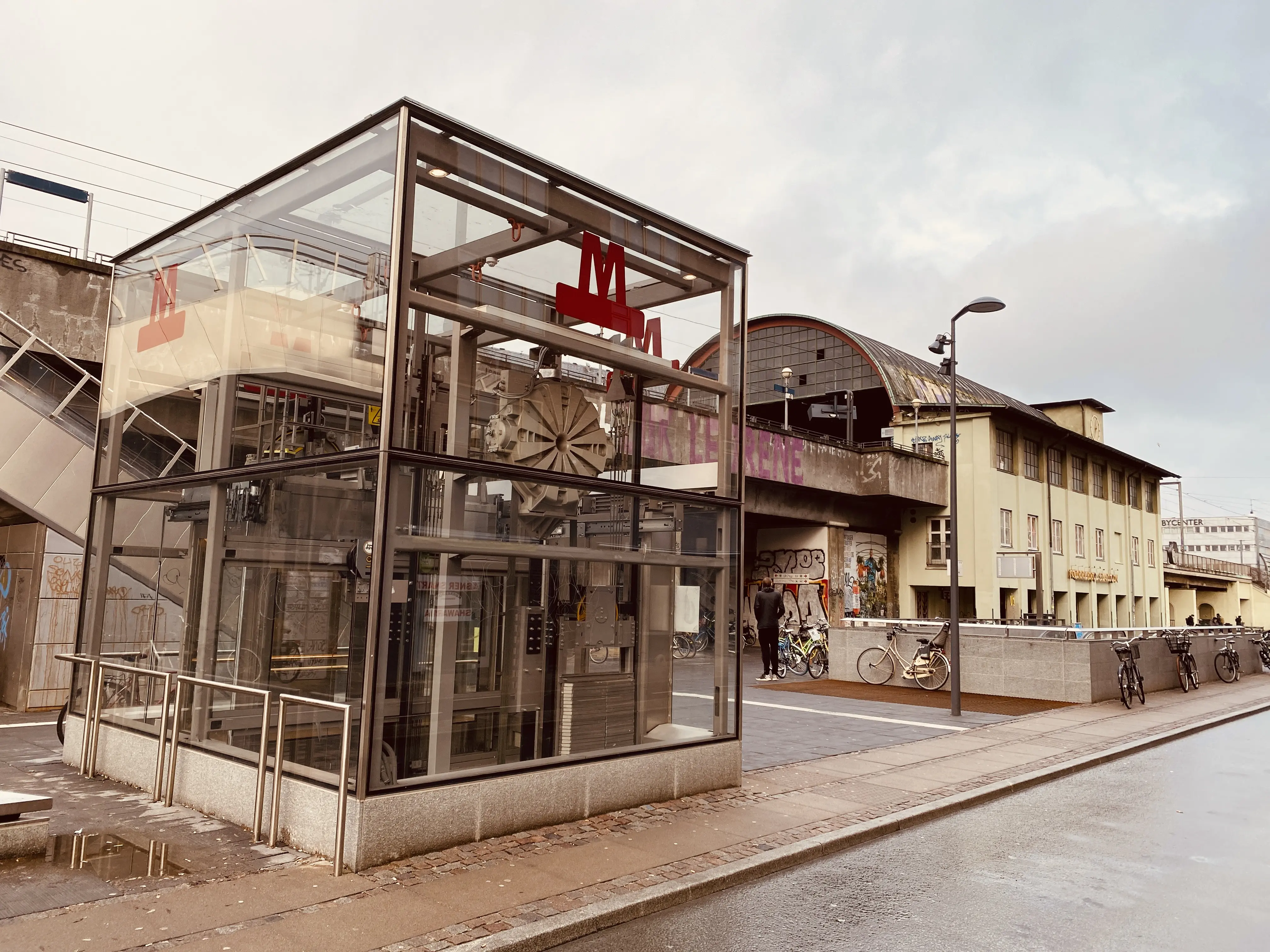 Billede af Nørrebro Metrostation.