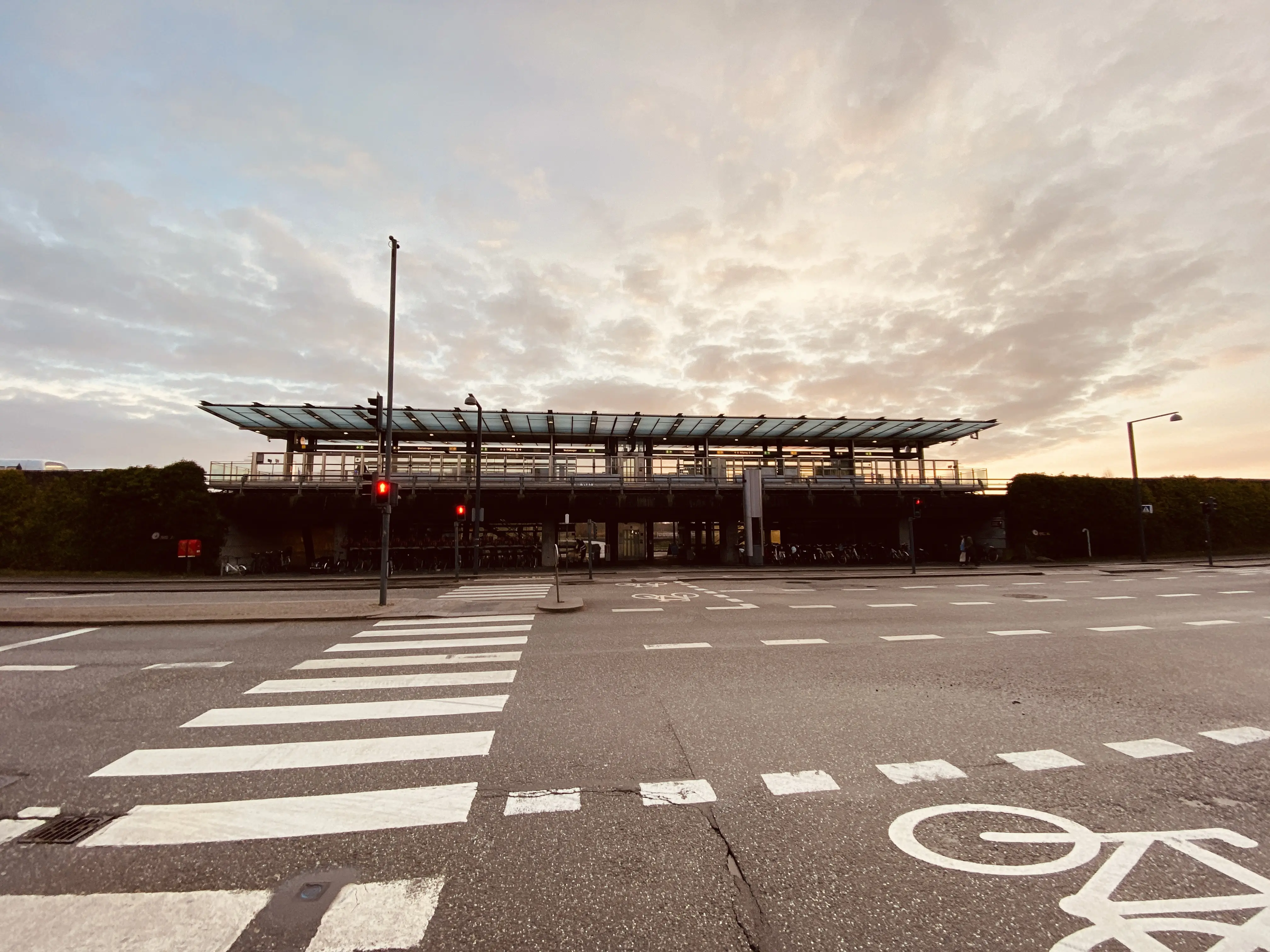 Billede af Vestamager Metrostation.