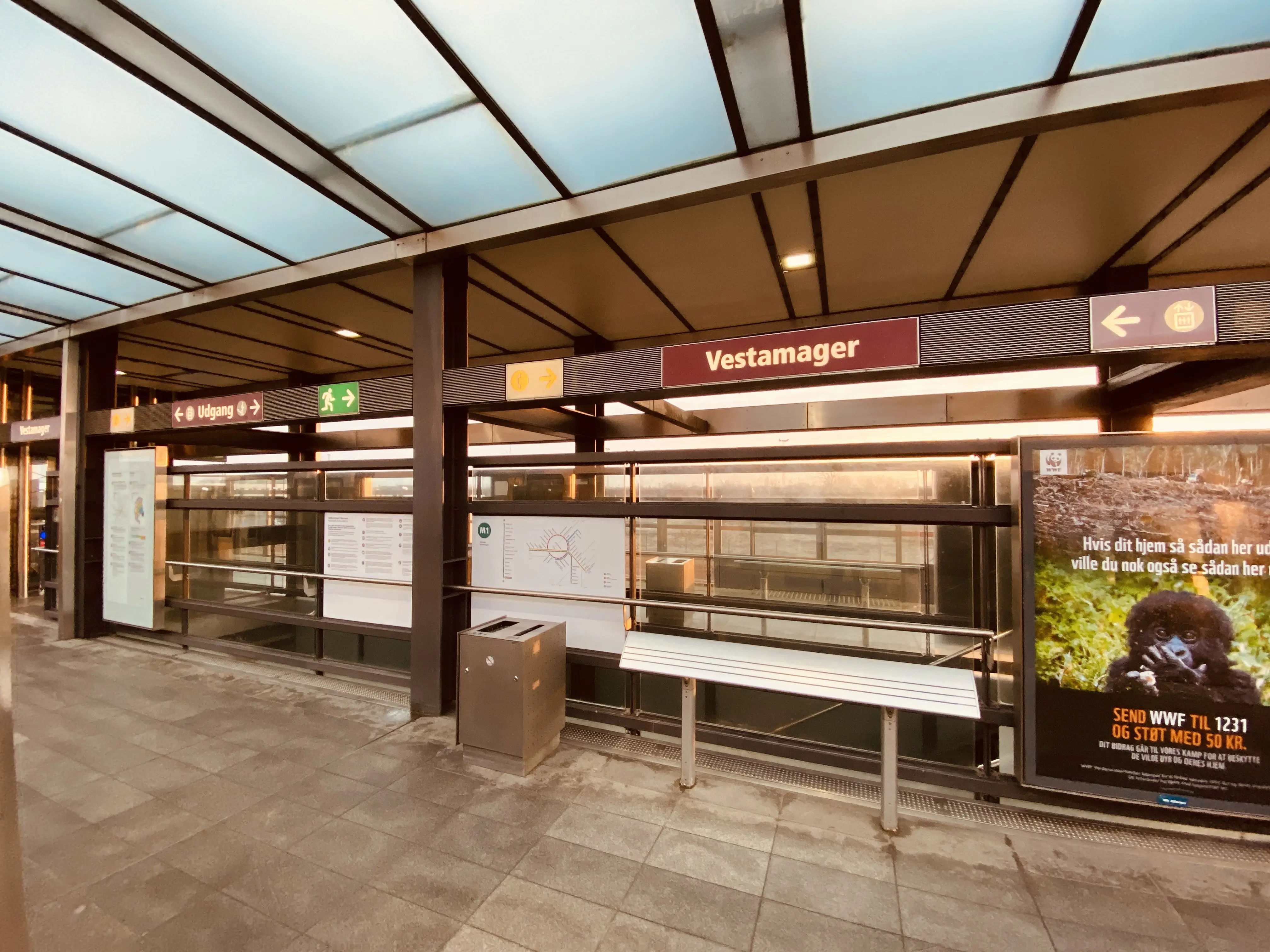 Billede af Vestamager Metrostation. Billede af Vestamager Metrostation.