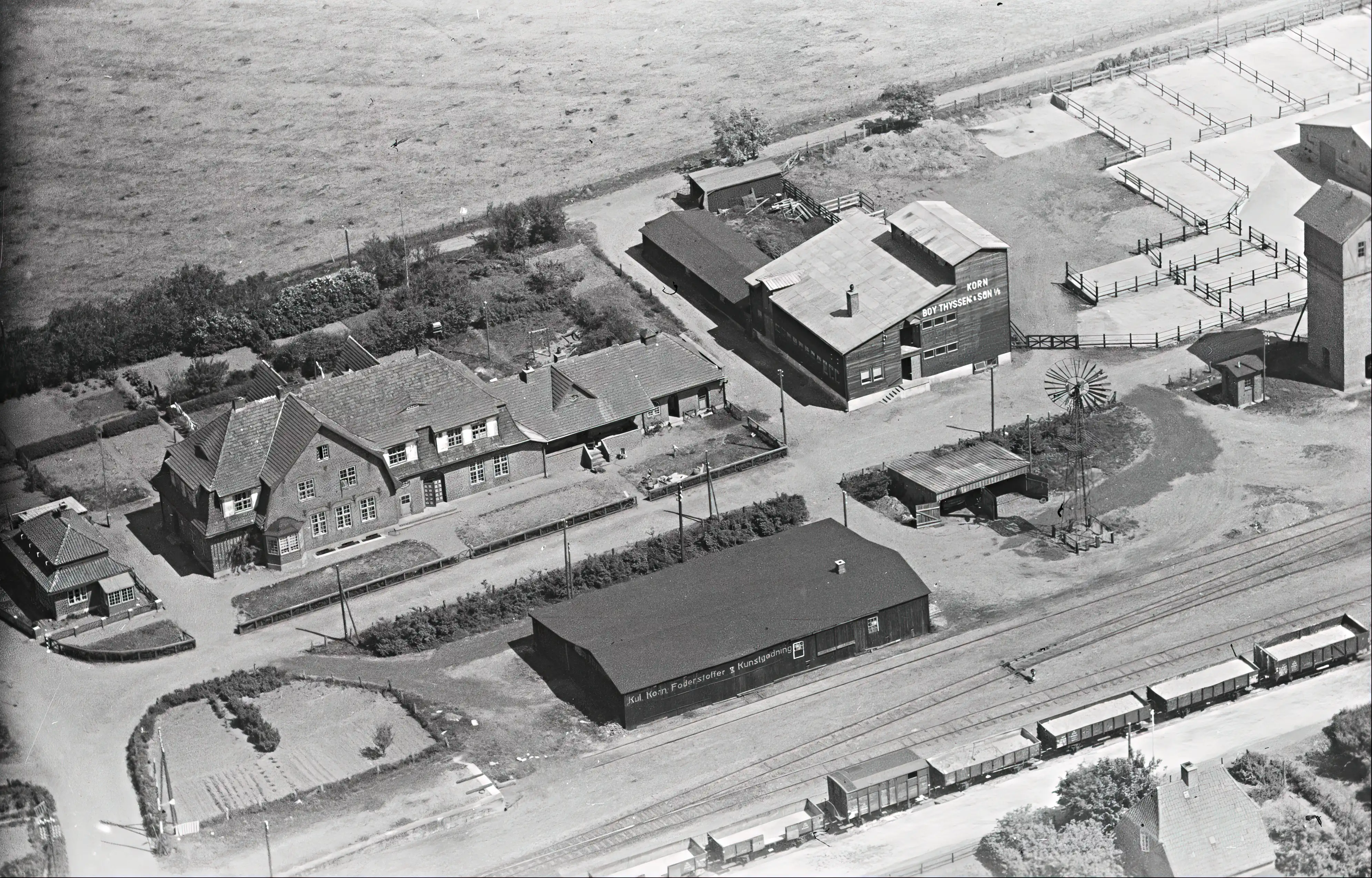 Billede af Skærbæk Amtsbanegård.