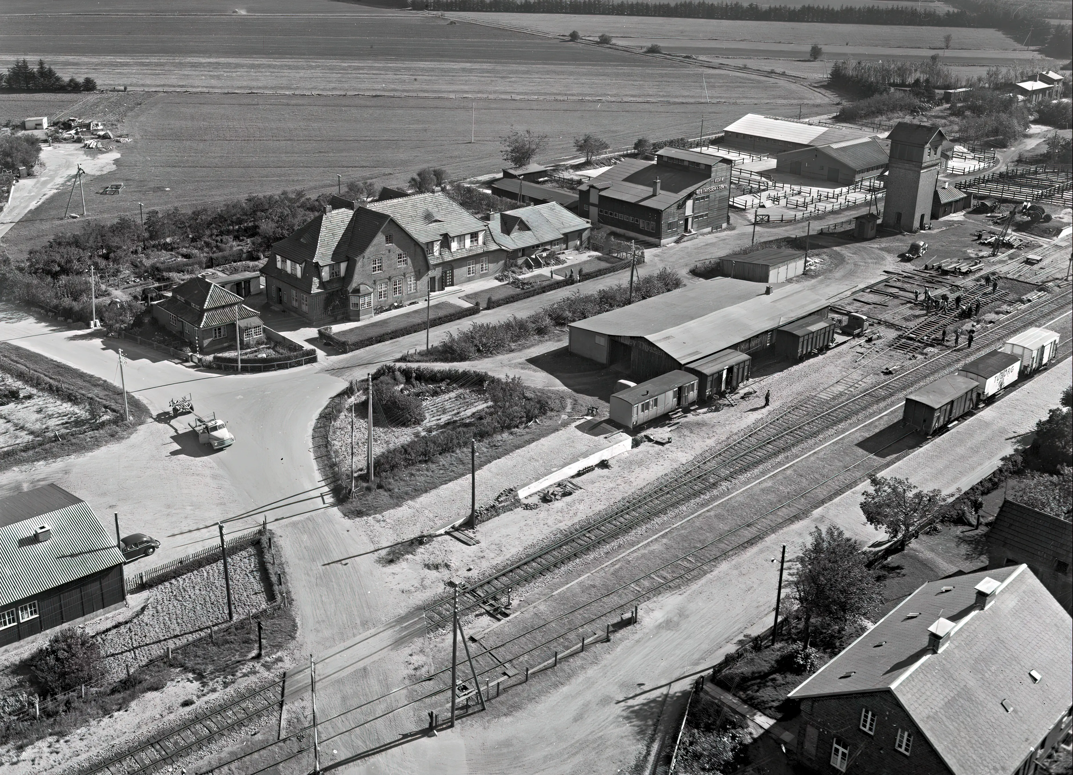 Billede af Skærbæk Amtsbanegård. Billede af Skærbæk Amtsbanegård.