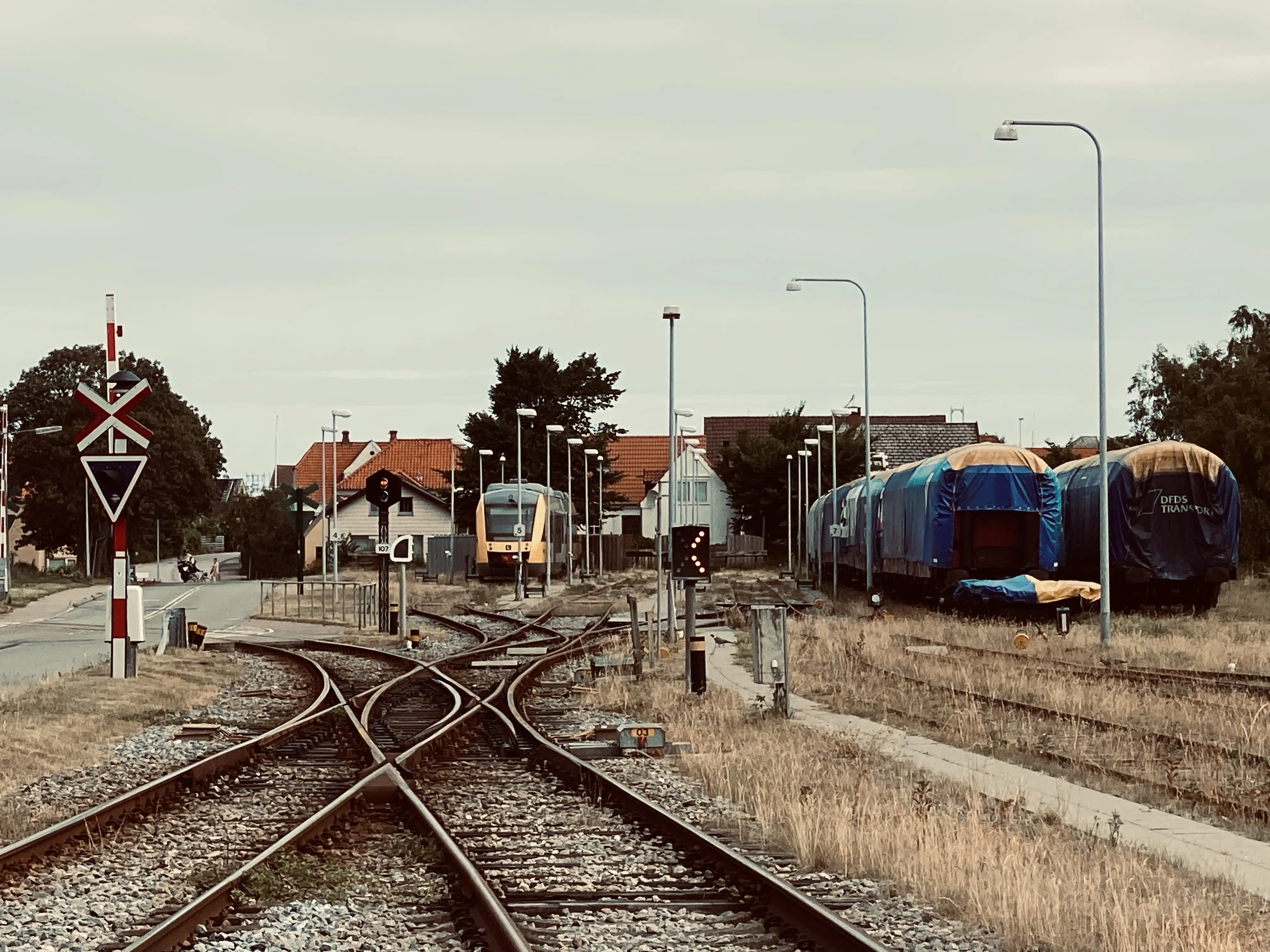 Billede af Hundested Stations sporareal. Billede af Hundested Stations sporareal.