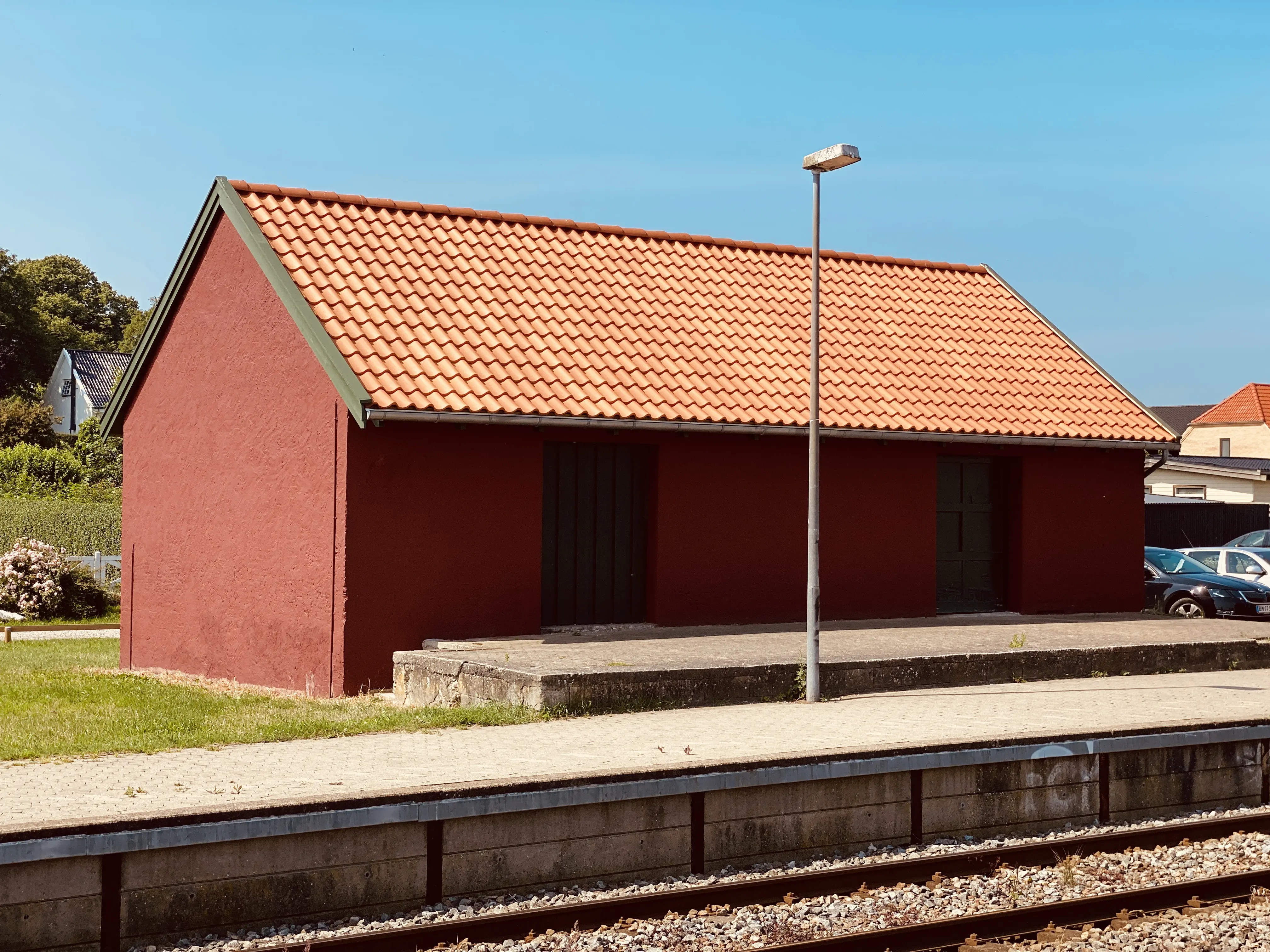 Billede af Ølsted Stations varehus.