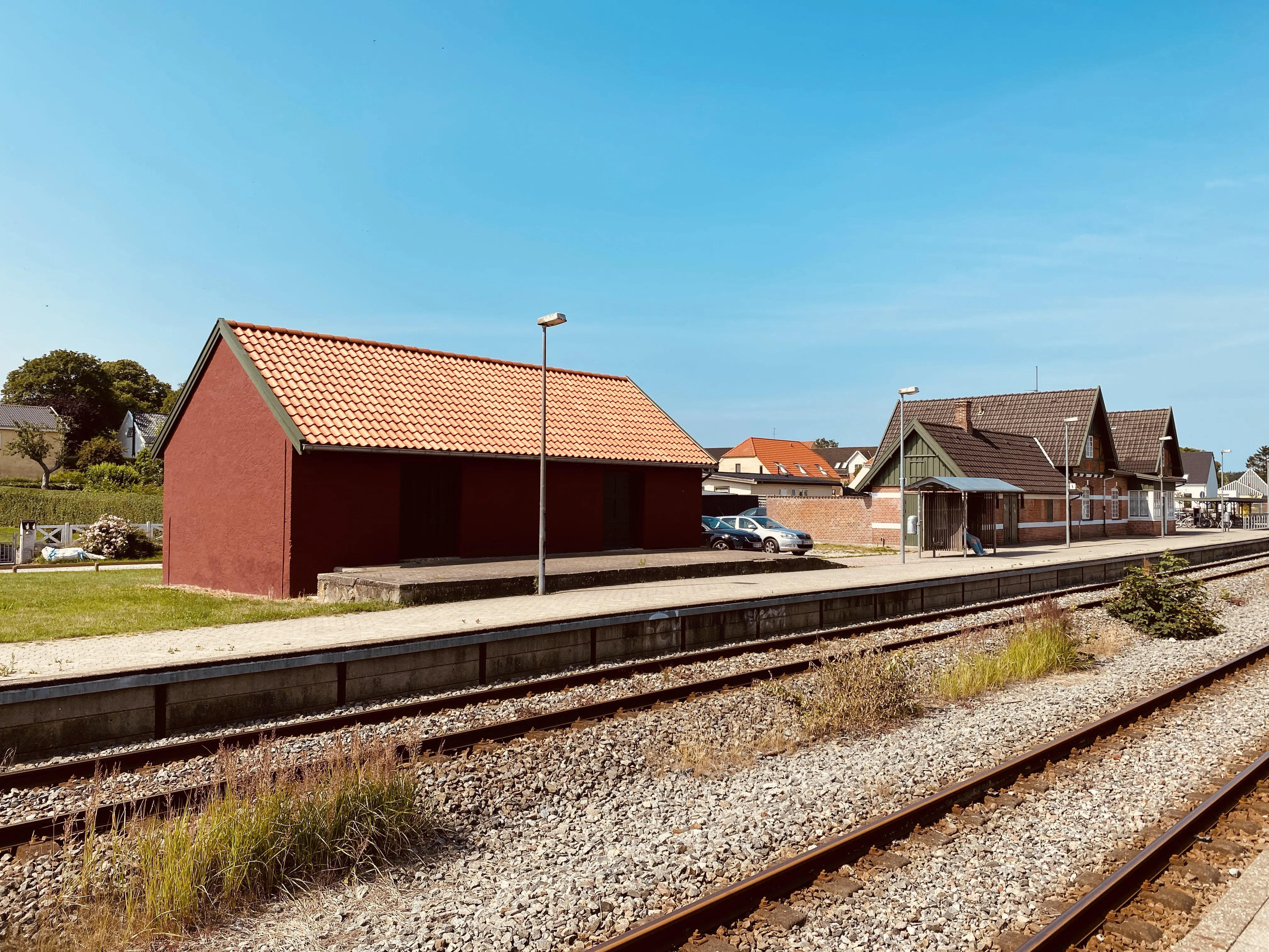 Billede af Ølsted Stations varehus.