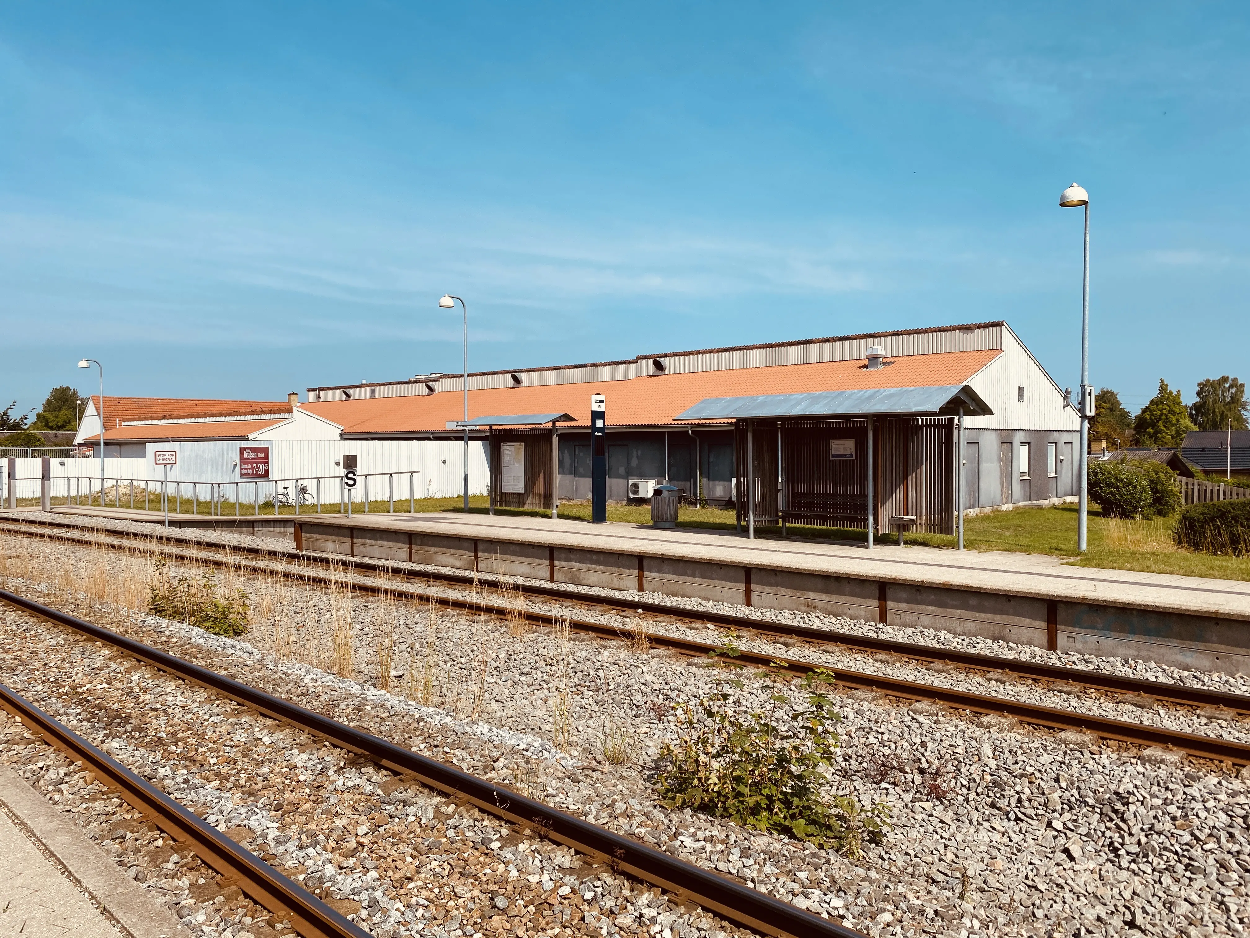 Billede af Ølsted Stations sporareal. Billede af Ølsted Stations sporareal.