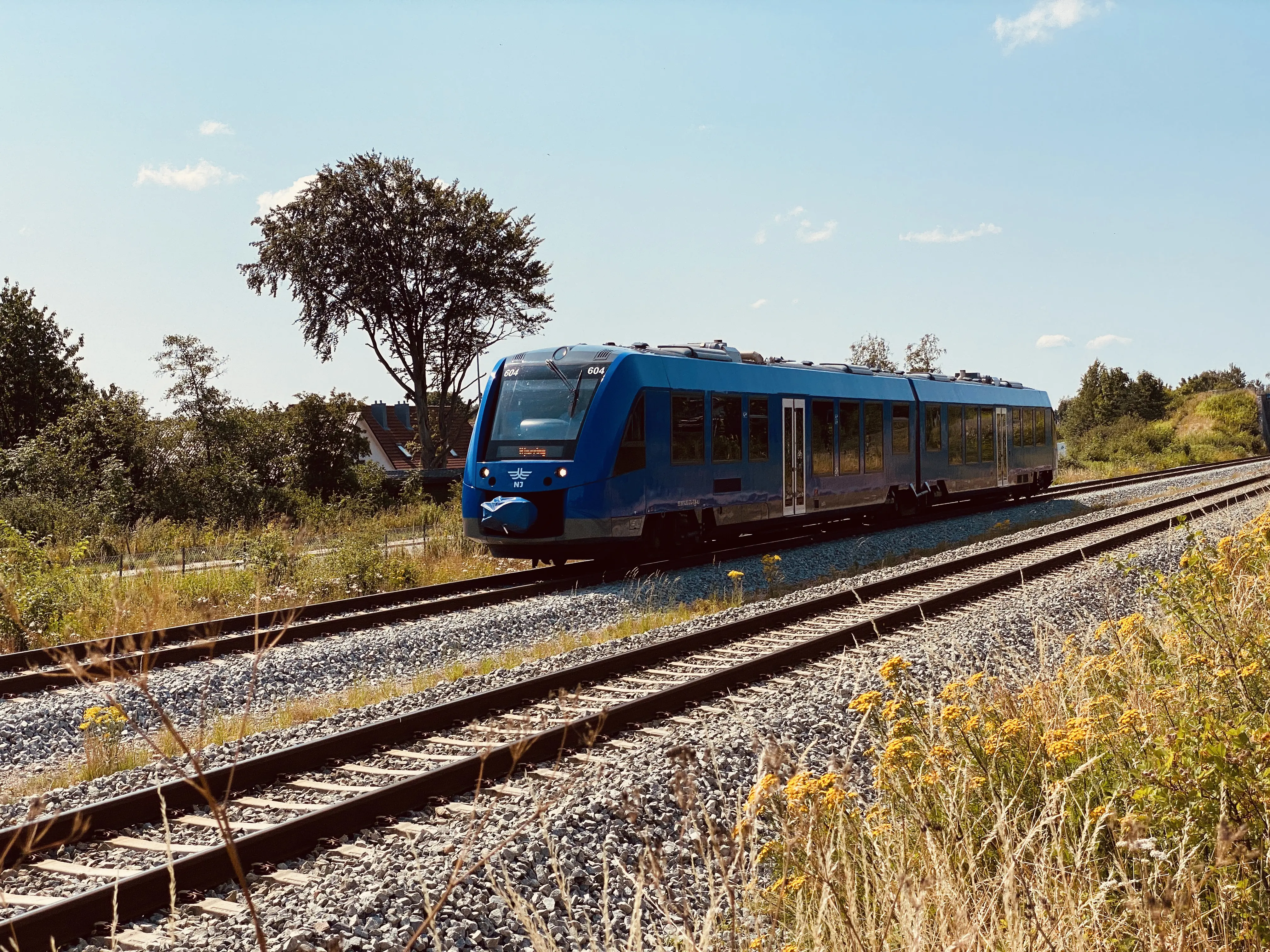 Billede af NJJ LM 604 fotograferet ud for Skalborg Trinbræt. Billede af NJJ LM 604 fotograferet ud for Skalborg Trinbræt.