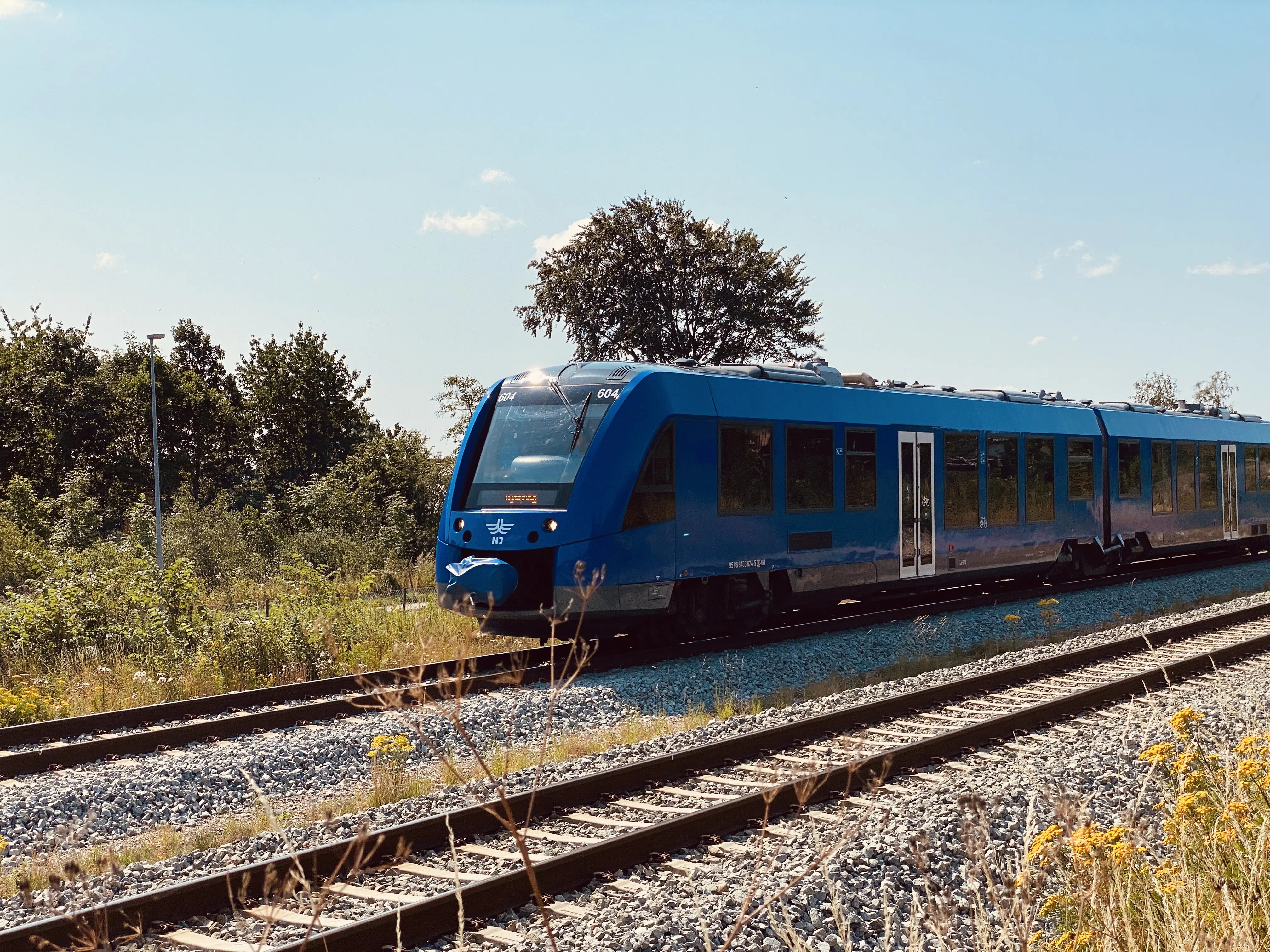 Billede af NJJ LM 604 fotograferet ud for Skalborg Trinbræt.