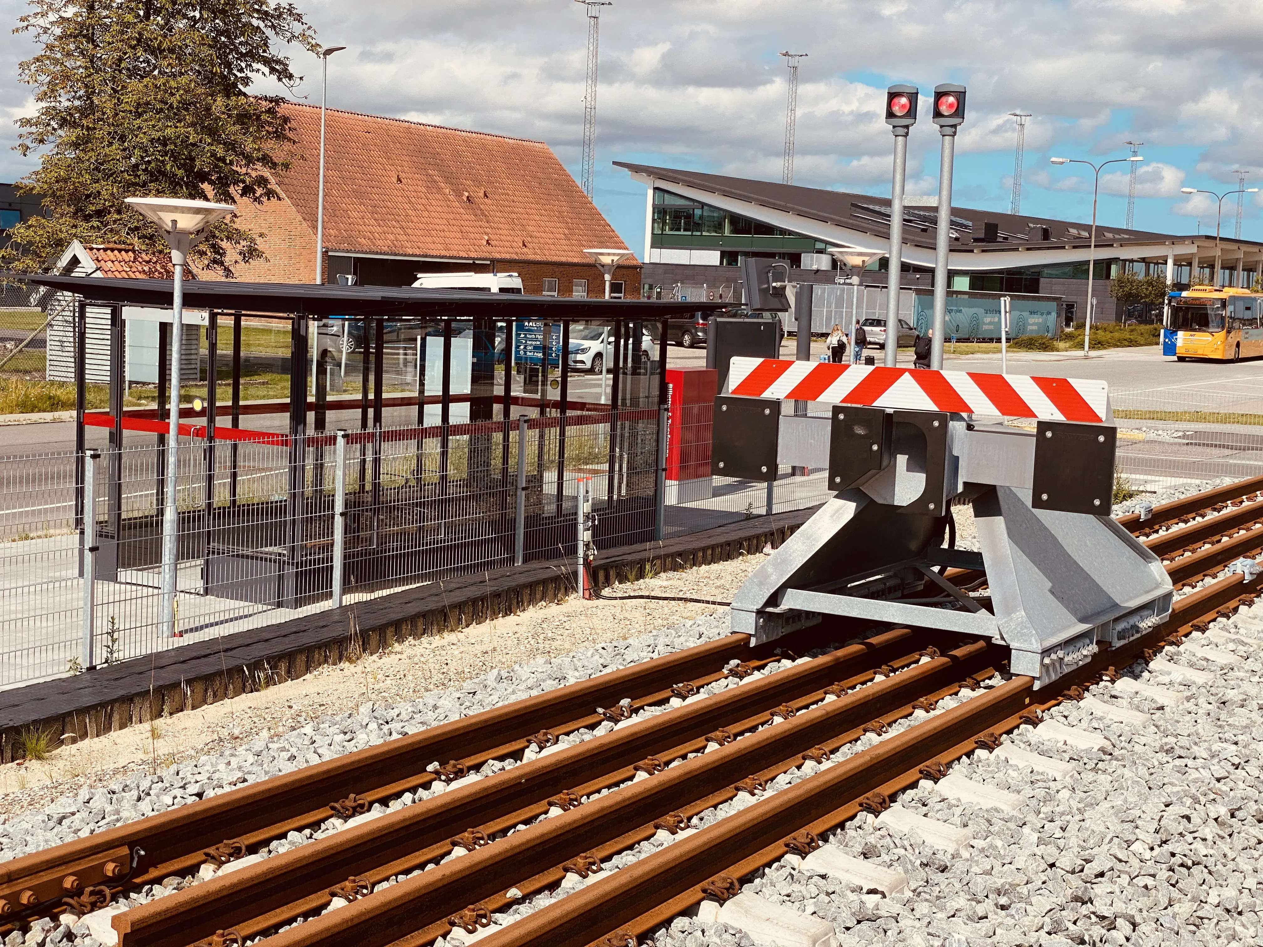 Billede af Aalborg Lufthavn Trinbræt. Billede af Aalborg Lufthavn Trinbræt.