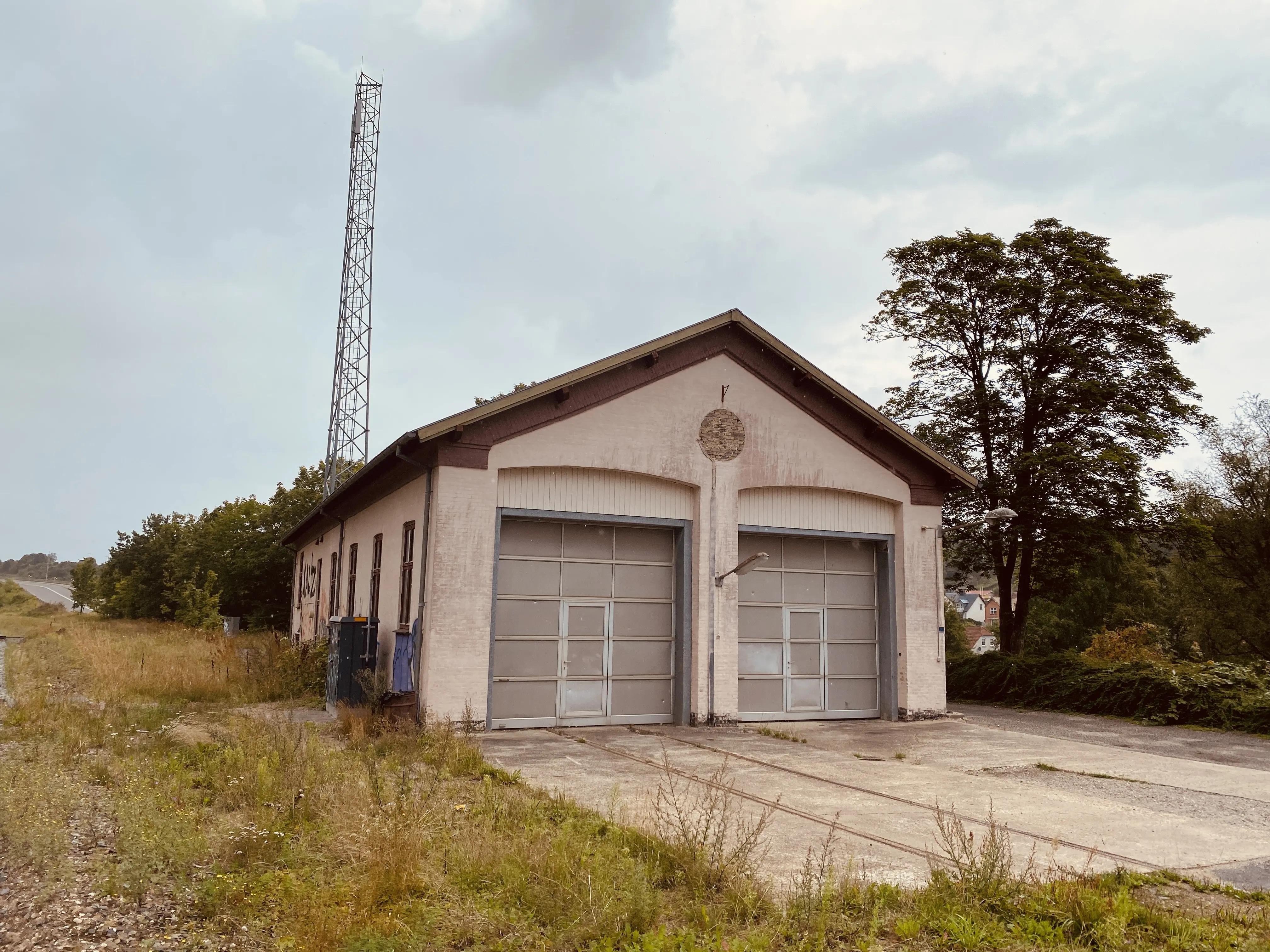 Billede af Hobro Stations gamle tosporede remise. Billede af Hobro Stations gamle tosporede remise.