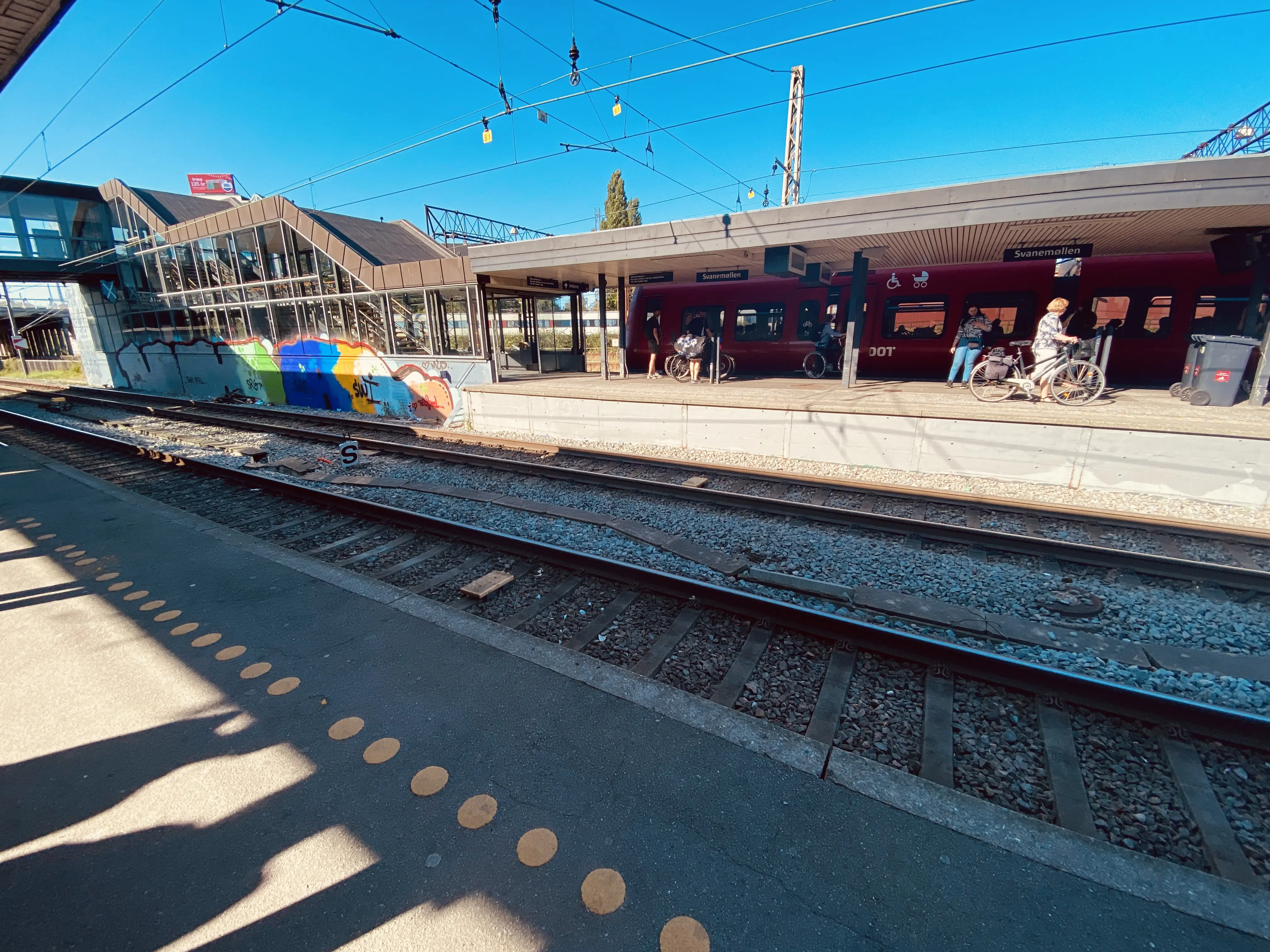 Billede af Svanemøllen S-togsstation. Billede af Svanemøllen S-togsstation.